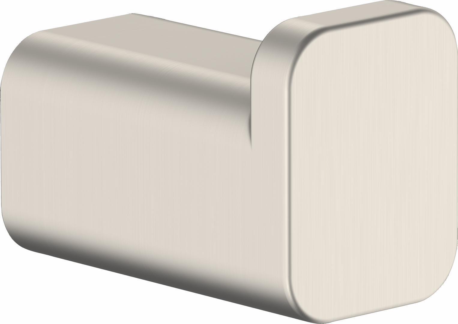 AddStoris Brushed Nickel Robe Hook 41742820 by Hansgrohe - Perfect for Bathrooms, Bedrooms, and Entryways