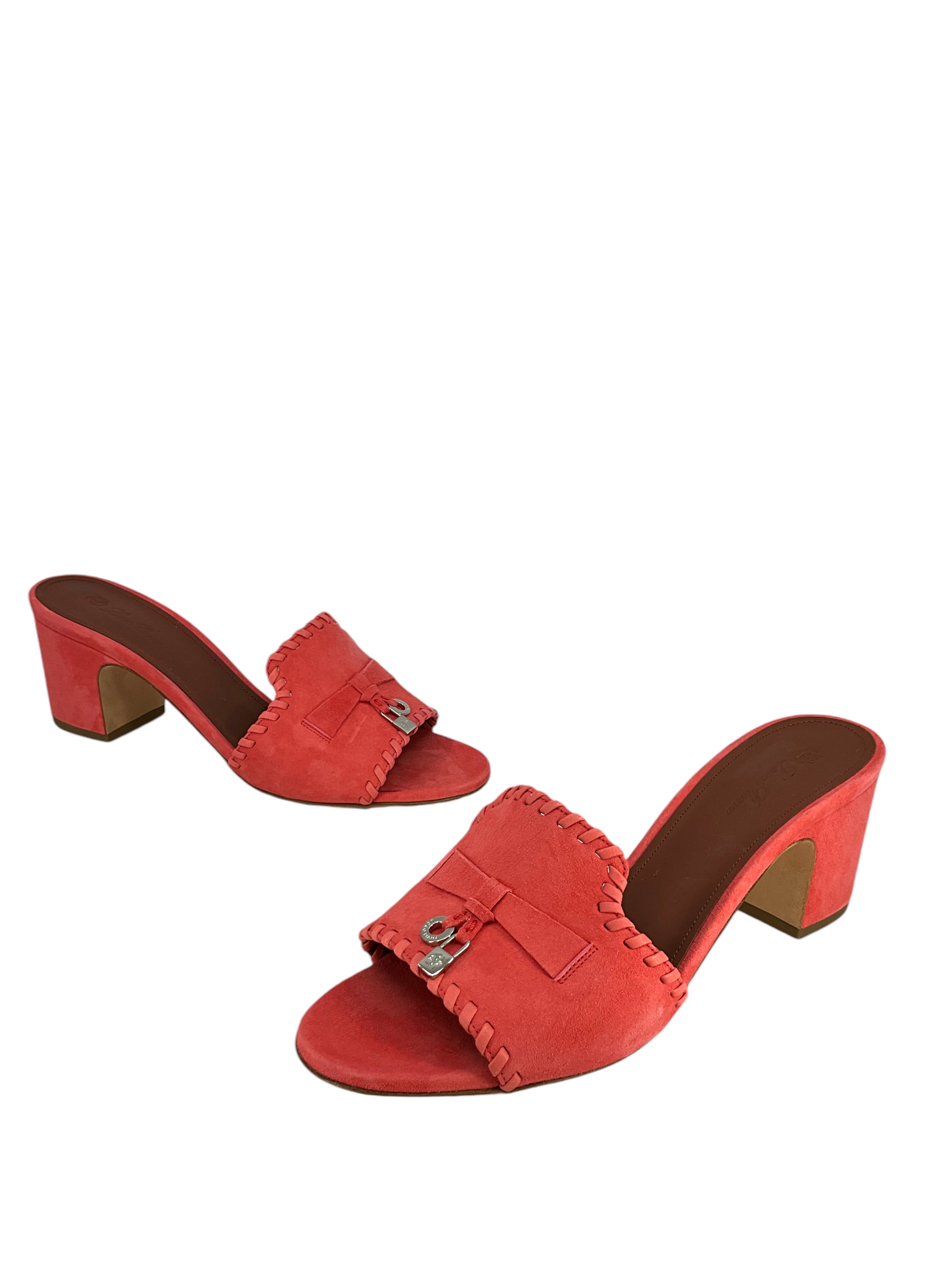 Loro Piana My Charms Suede Slide Mules Women's Size 7.5 | Comfortable House Slippers for Relaxing at Home & Lounging