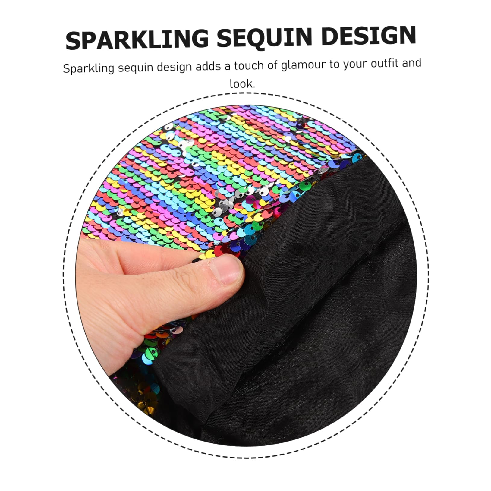 Sparkly Sequin Drawstring Backpack for Women & Men - Lightweight Gym Bag for Sports, Swimming, Travel & Outdoor Activities - Water-Resistant Polyester Mesh Storage Pouch - Perfect for Fitness, Beach, Yoga & Festival Use