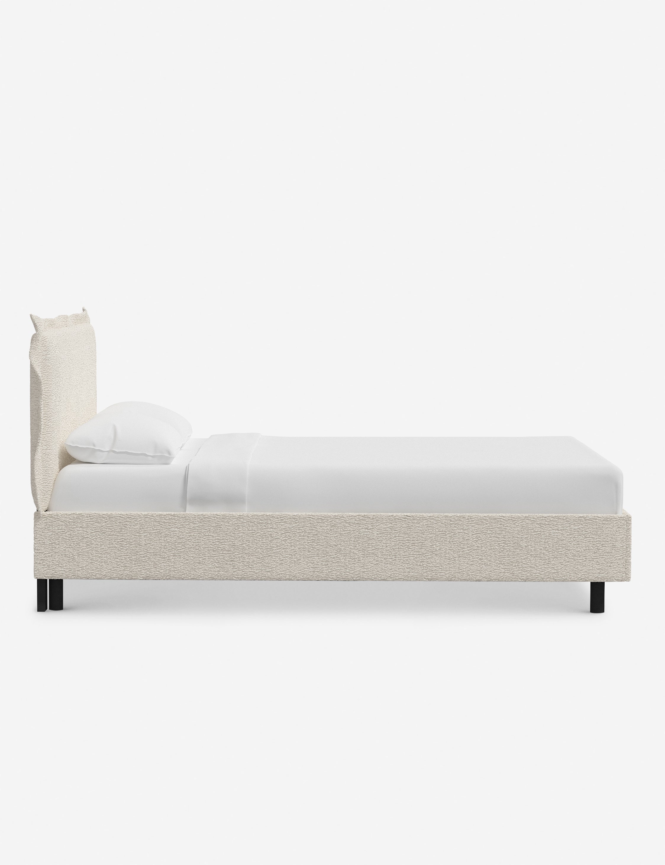 Elara Modern Platform Bed Frame - Queen Size, Wooden Slat Support, Sturdy & Noise-Free - Perfect for Bedroom, Guest Room, or Apartment
