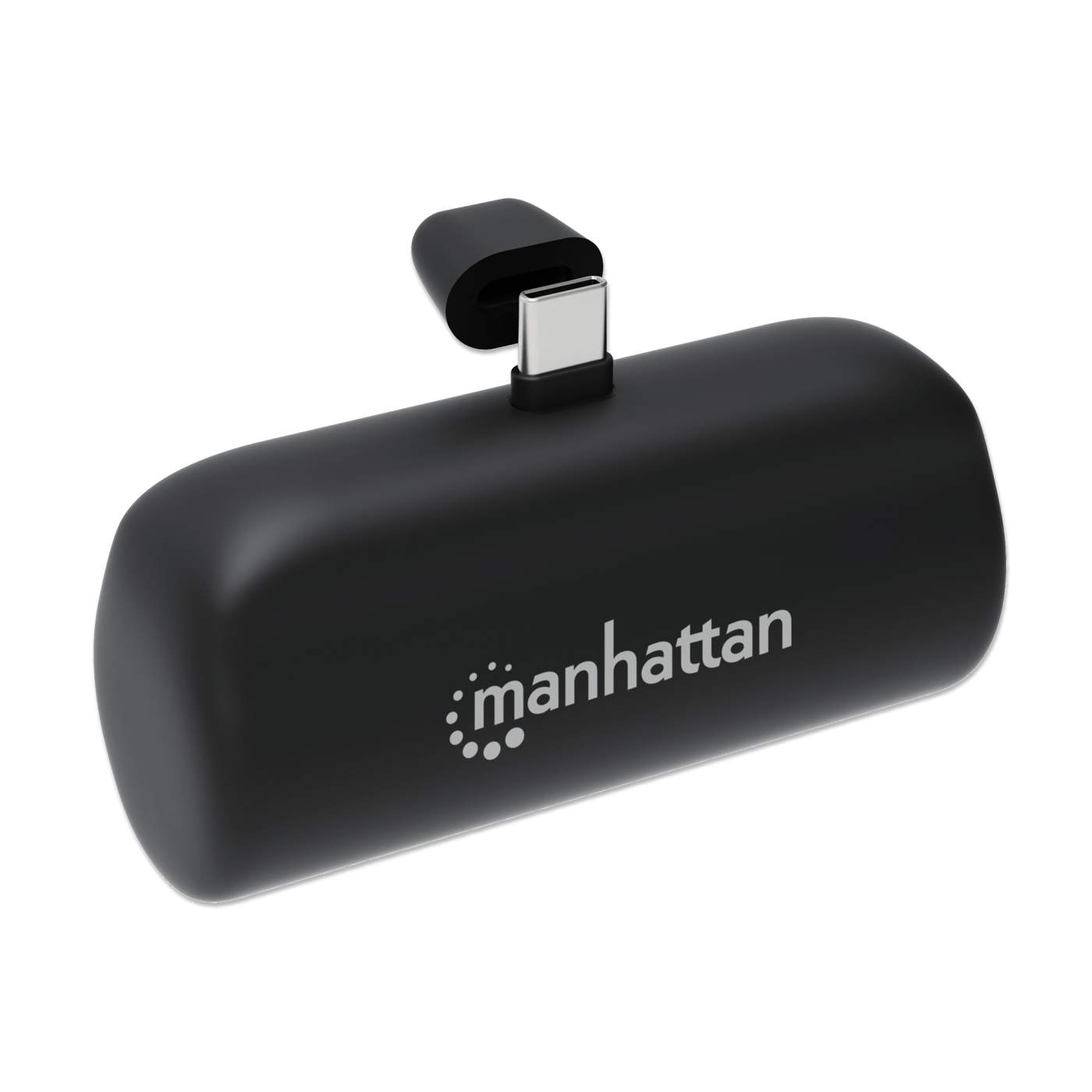 Portable 5000mAh Nano Power Bank with Built-in USB-C Plug & 10W Fast Charging - Perfect for Travel, Camping, and Emergency Phone Charging