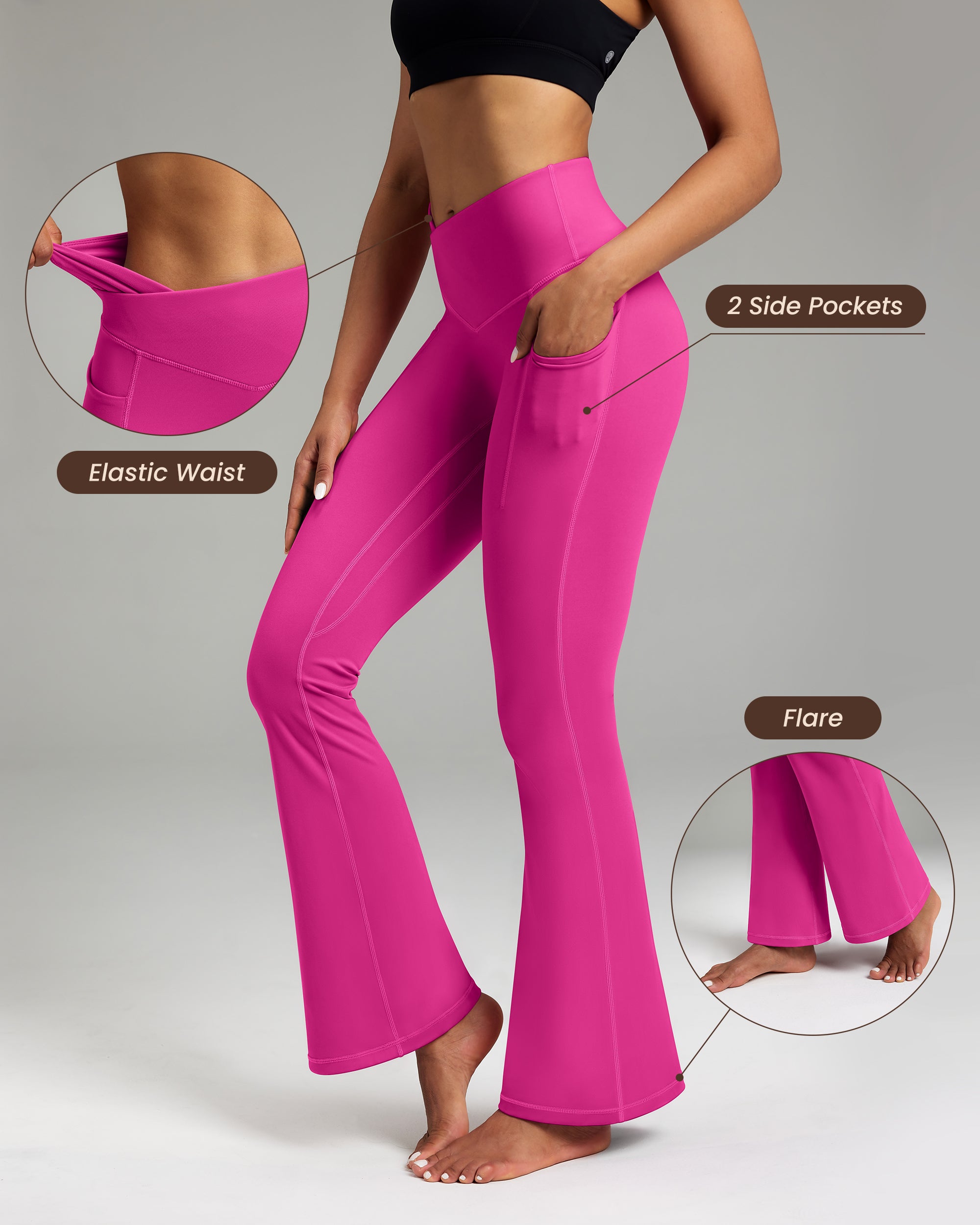 High Waist Flared Yoga Pants for Women - Stretchy Bootcut Leggings for Workout & Lounge | Perfect for Yoga, Gym, and Casual Wear