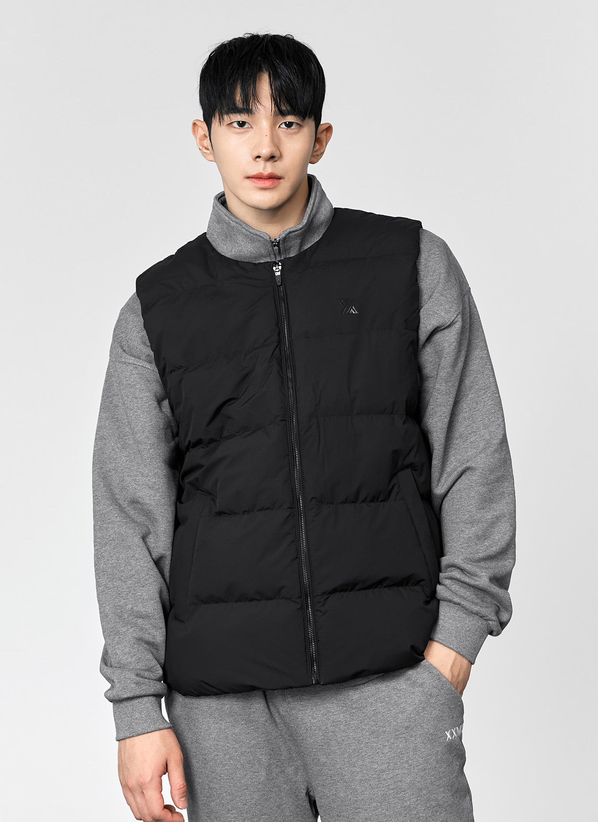 Premium Goose Down Round Neck Vest for Men & Women - Lightweight Warm Winter Puffer Vest for Outdoor Activities, Hiking, and Casual Wear