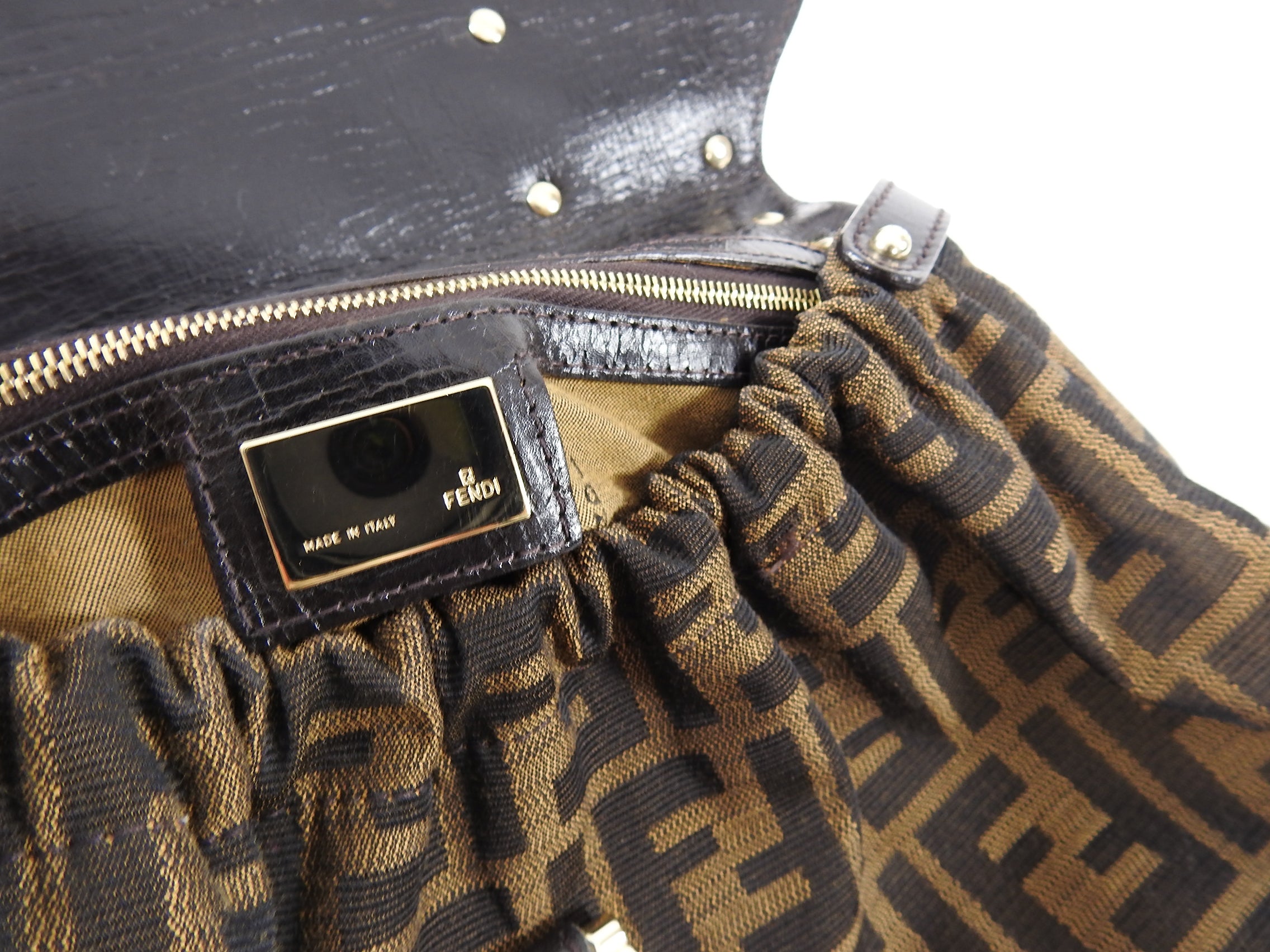 Authentic Fendi Zucca Magic Vintage FF Logo Monogram Bag - Luxury Designer Handbag for Women, Perfect for Parties, Travel & Everyday Use