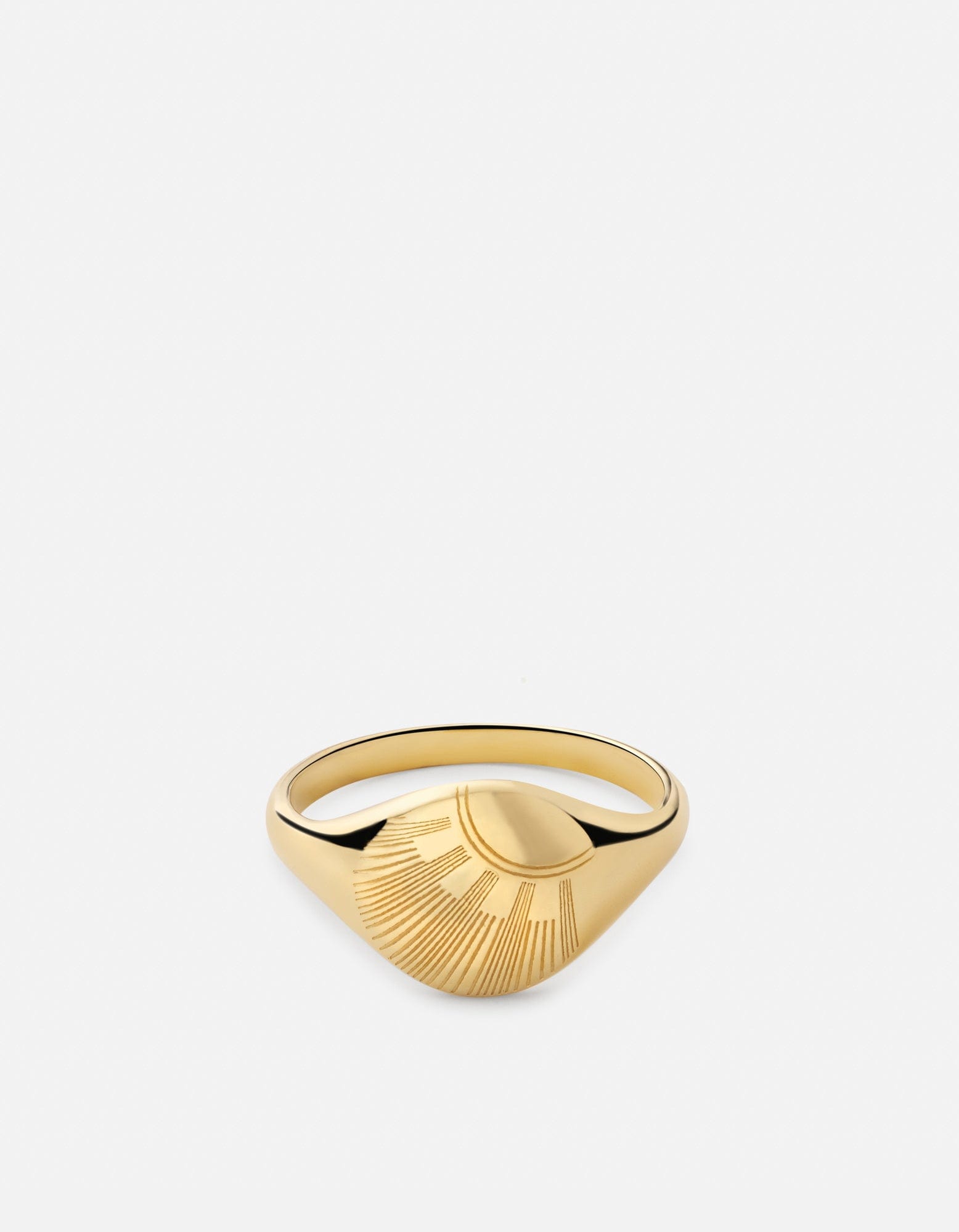 Elegant Gold Vermeil Meridian Ring - Perfect for Weddings, Anniversaries & Special Occasions