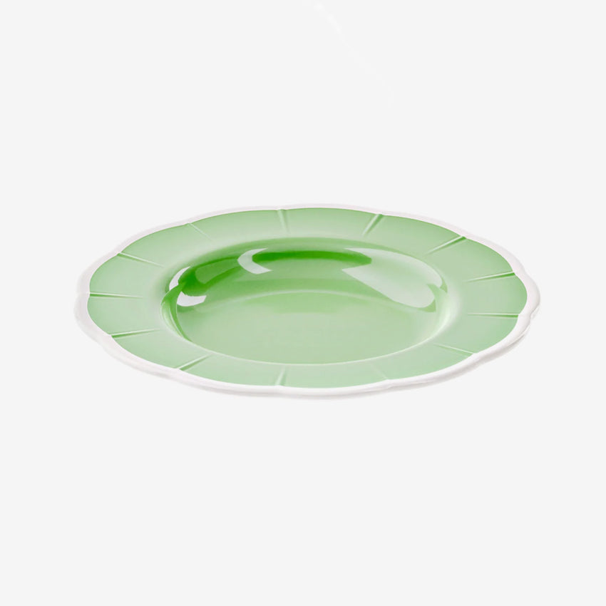 Guzzini Flora Soup Plate - Elegant Porcelain Dinnerware for Soup, Pasta & Desserts - Perfect for Fine Dining & Home Entertaining