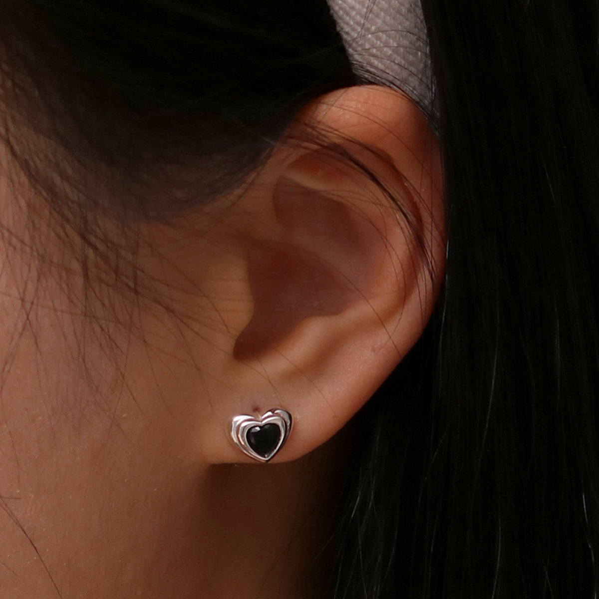 Bold Heart Earrings for Women - Trendy Dainty Gold Plated Stud Earrings - Perfect for Valentine's Day, Anniversary Gifts & Everyday Wear