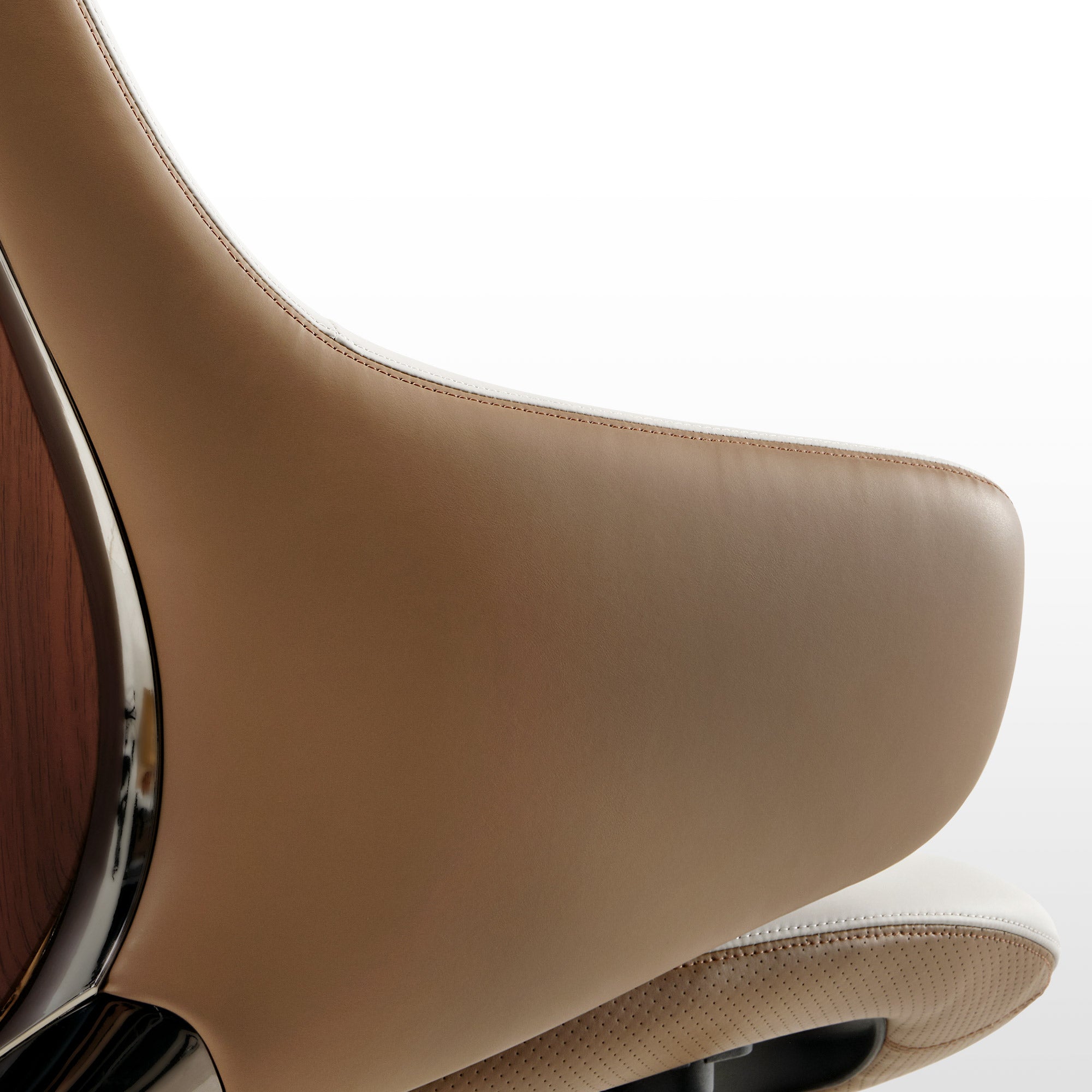 Premium Serene Ella Executive Office Chair - Ergonomic Napa Leather Desk Chair for Home & Office - Perfect for Long Hours of Comfortable Work or Study