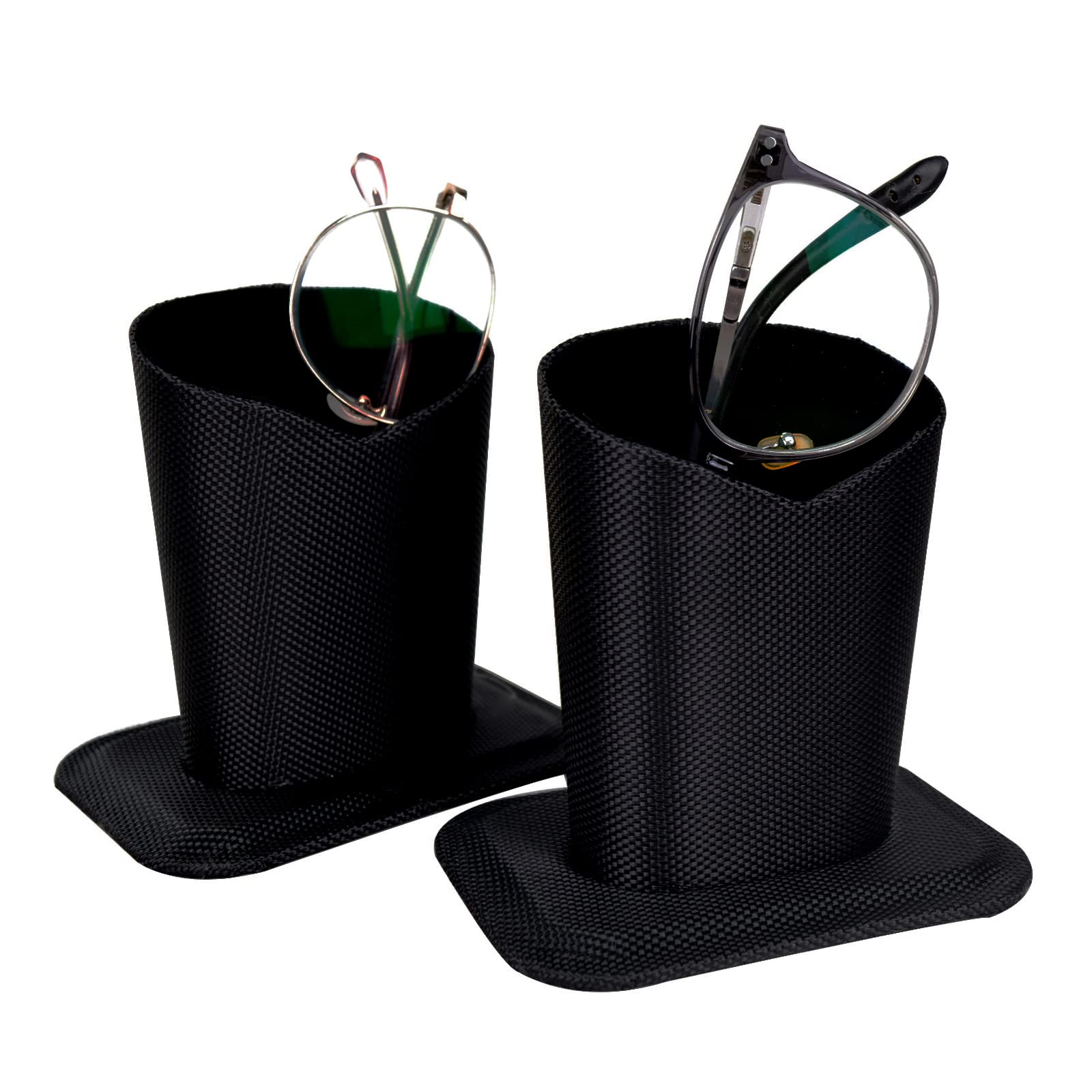 Baitaihem 2-Pack Eyeglasses Holder Stand - Protective Glasses Organizer for Desk or Nightstand - Perfect Birthday & Christmas Gift - Ideal for Office, Home, and Travel Use