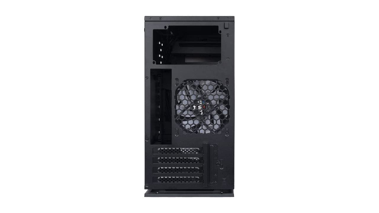 InWin 327 Micro ATX Gaming PC Case with 3 Luna AL120 ARGB Fans - Compact Tower for Esports & Streaming Setups