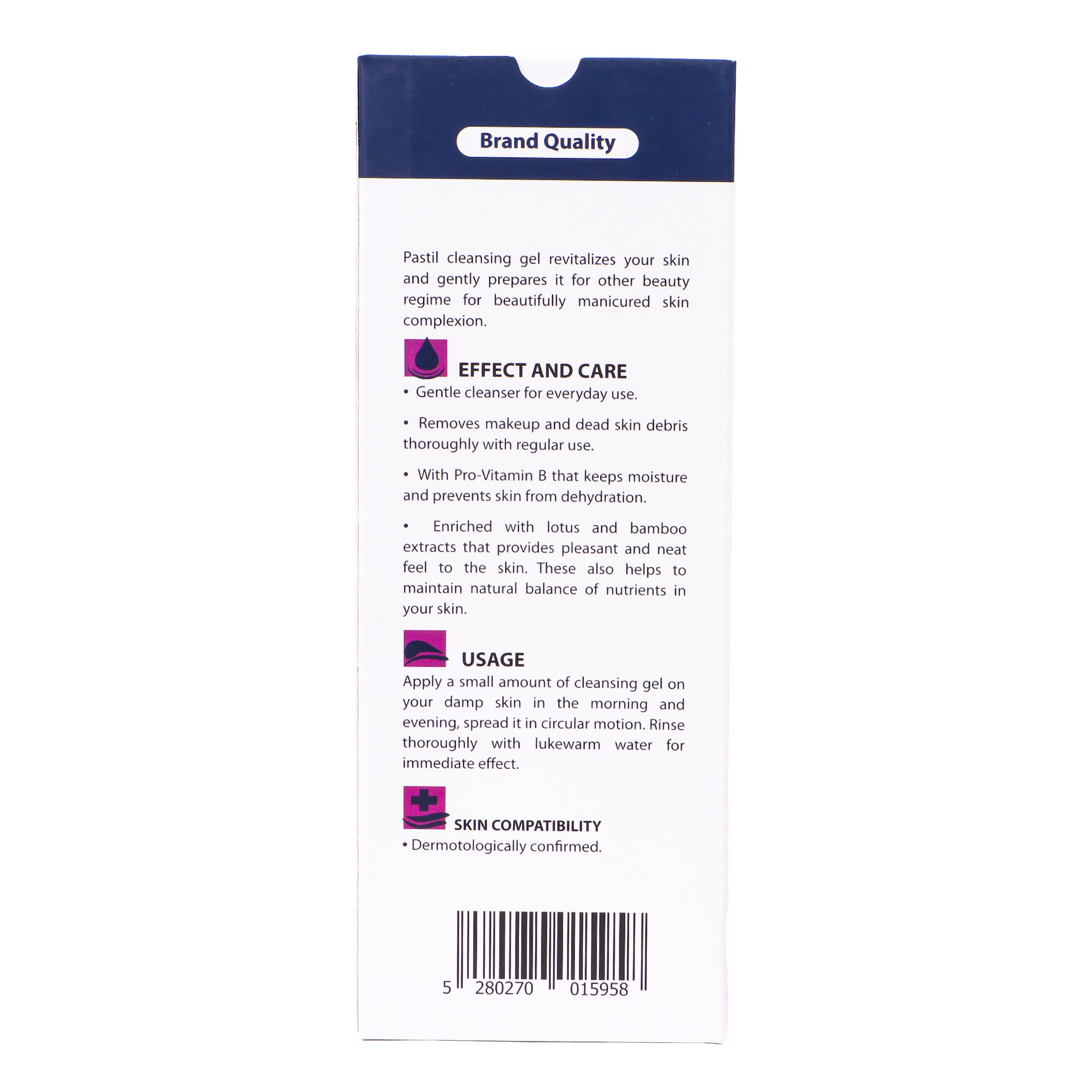 Pastil Herbal Balance Cleansing Gel 150ml - Natural Face Wash for Oily & Sensitive Skin - Perfect for Daily Skincare Routine & Acne Treatment