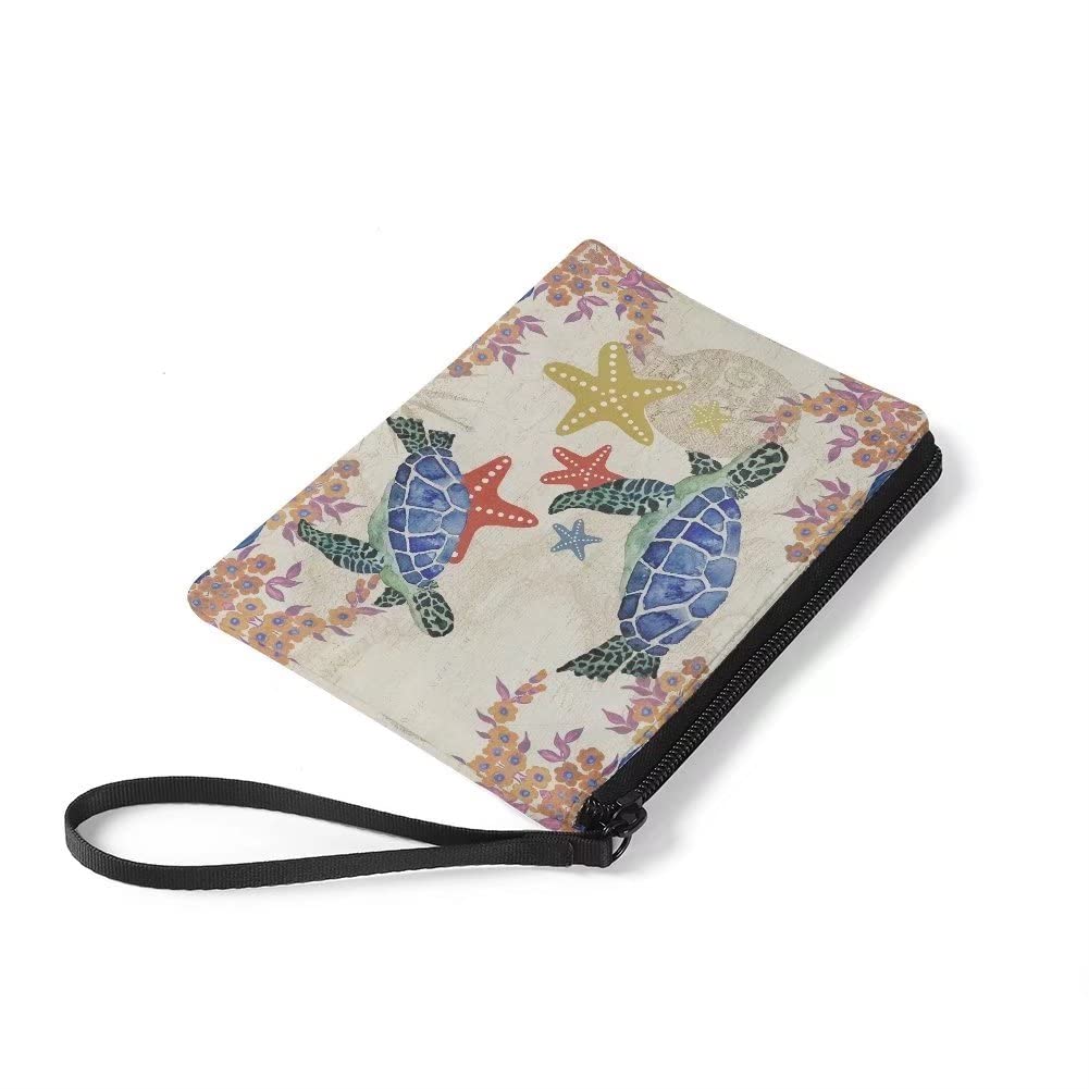 Jeiento Waterproof Sea Turtle Coin Purse - Travel Makeup Bag for Women