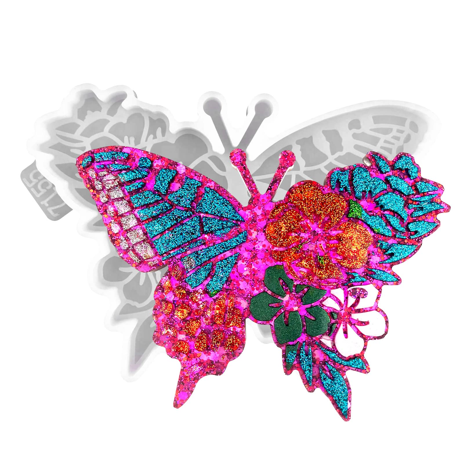 VOSTEVAS Butterfly Silicone Coaster Molds for Epoxy Resin Casting - DIY Art Craft Cup Mats, Unique Home Decoration & Gift Idea - Perfect for Parties, Weddings & Home Decor