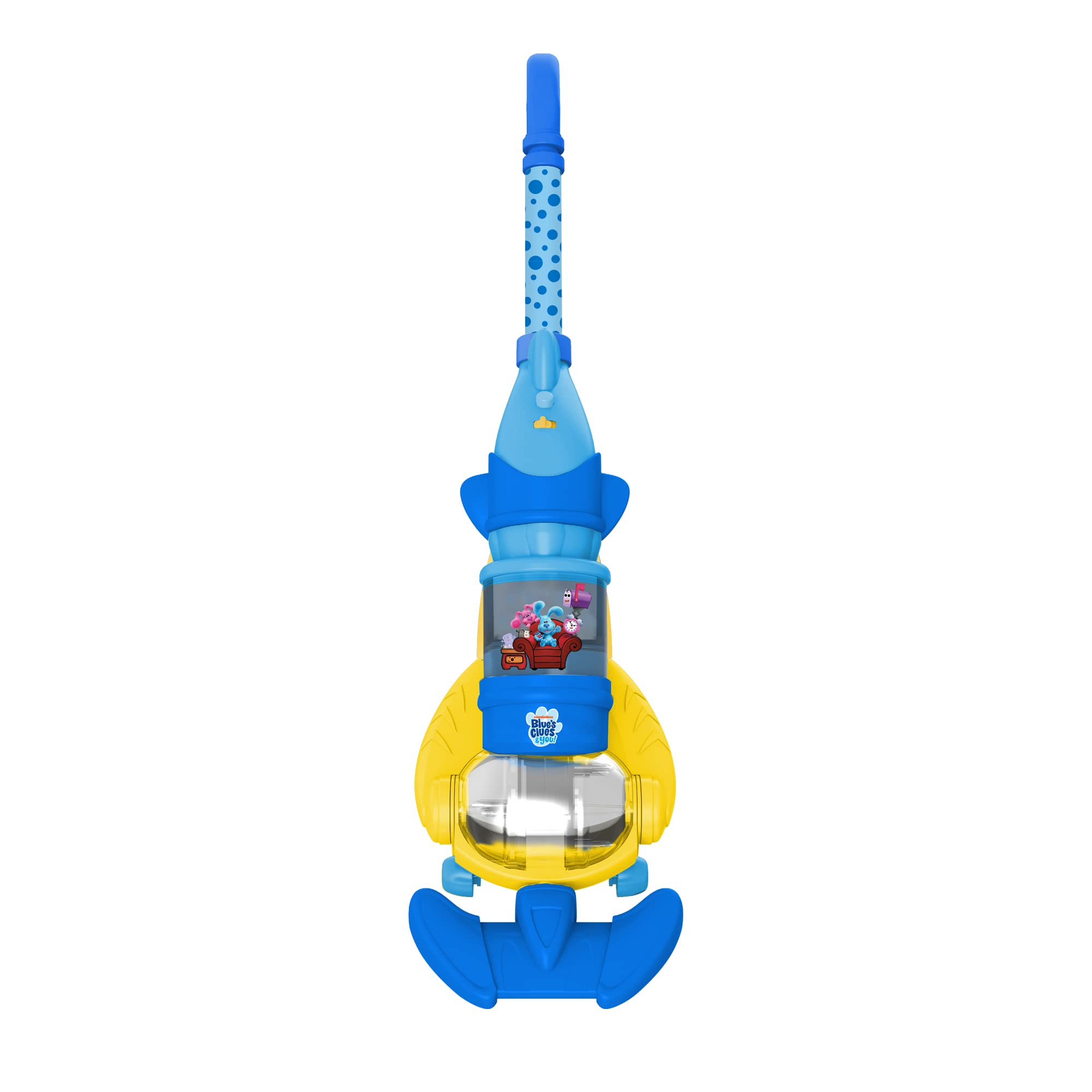Blue's Clues & You! Kids Toy Vacuum Cleaner - Functional Toddler Vacuum with Lights & Realistic Sounds - Pretend Play Cleaning Toy for Boys & Girls - Perfect for Indoor Playtime & Early Childhood Development