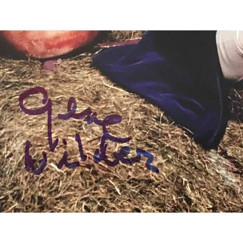 Authentic Gene Wilder Hand Signed Willy Wonka 8x10 Photo with PSA/DNA COA - Rare Autograph Memorabilia for Movie Collectors - Perfect for Display in Home Theater or Fan Cave