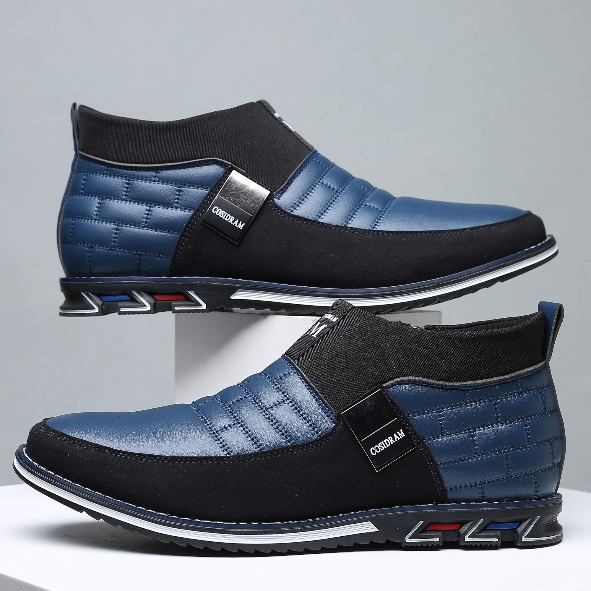 COSIDRAM Men's High-Top Casual Loafers - Comfortable Walking Sneakers & Boots for Men - Perfect for Daily Wear, Work, and Outdoor Activities
