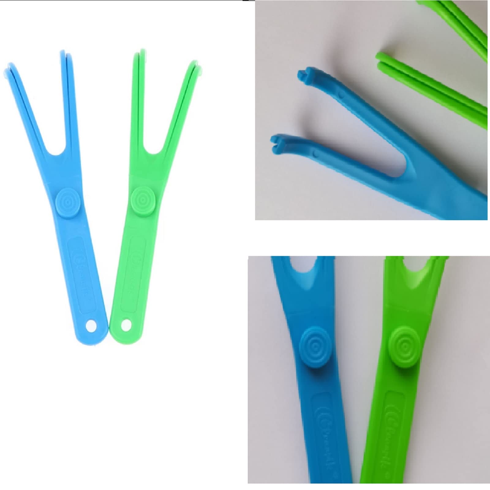 Reusable Dental Floss Holder with 10 Floss Picks - 2 Pack Eco-Friendly Flossers for Travel & Home Oral Care | Perfect for Family, Hotels & On-the-Go Teeth Cleaning