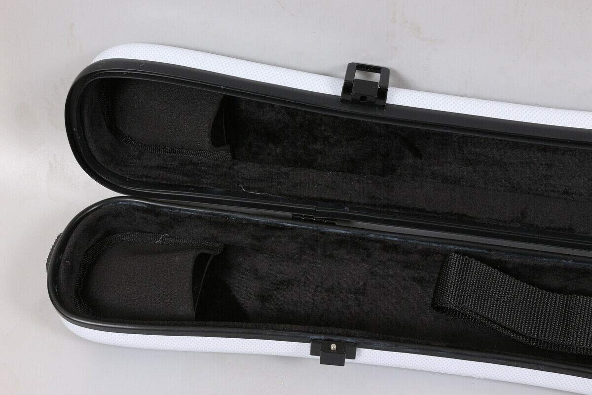**Yinfente Carbon Fiber Double Bass Bow Case - Holds 2 German Bows, Durable & Lightweight - Perfect for Orchestra, Music School & Professional Musicians (White)**