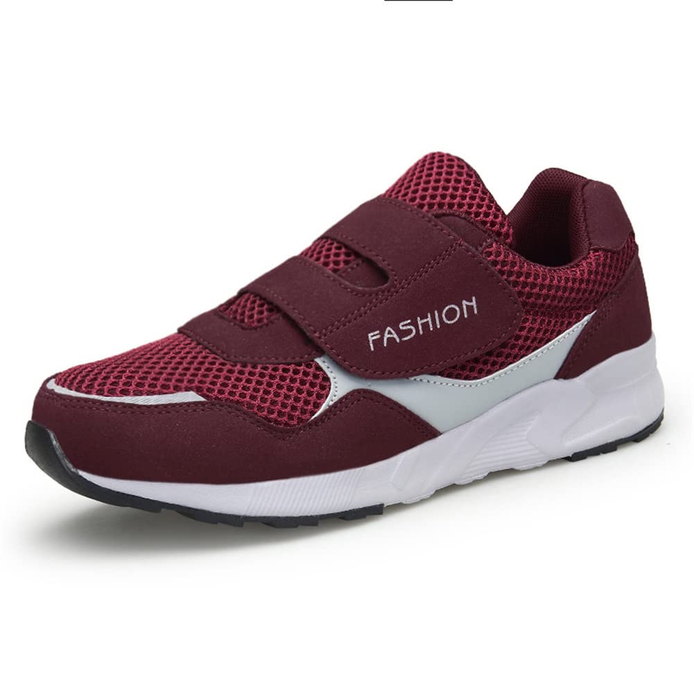 Leader Show Women's Comfortable Non-Slip Walking Shoes for Elderly - Lightweight Hook & Loop Sneakers with Arch Support - Perfect for Daily Walking, Travel & Outdoor Activities