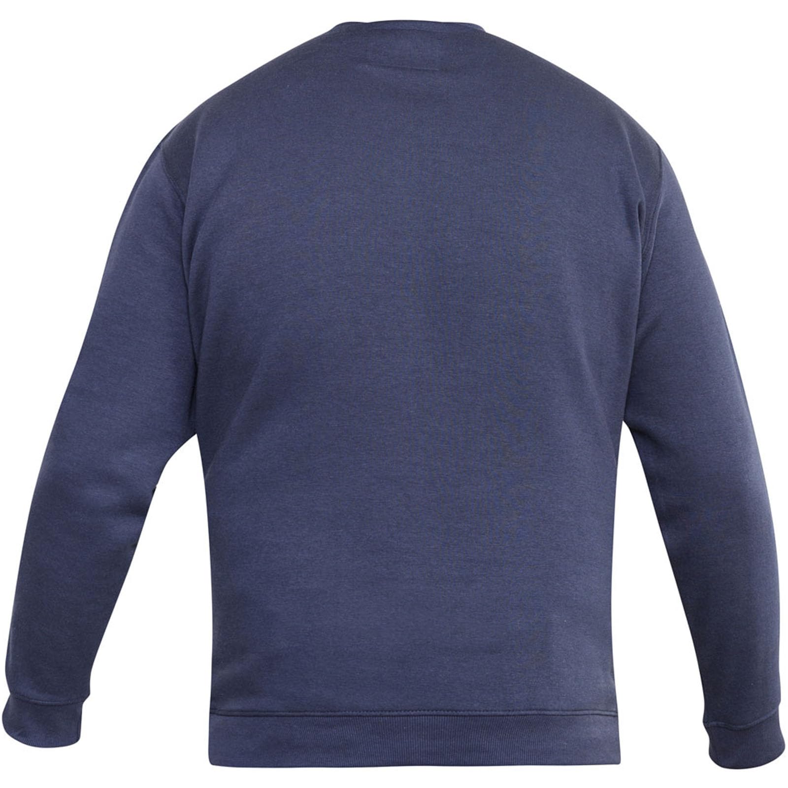 Rockford Men's Big & Tall Crew Neck Sweatshirt D555 - Comfortable Cotton Pullover for Casual Wear, Workout & Lounge