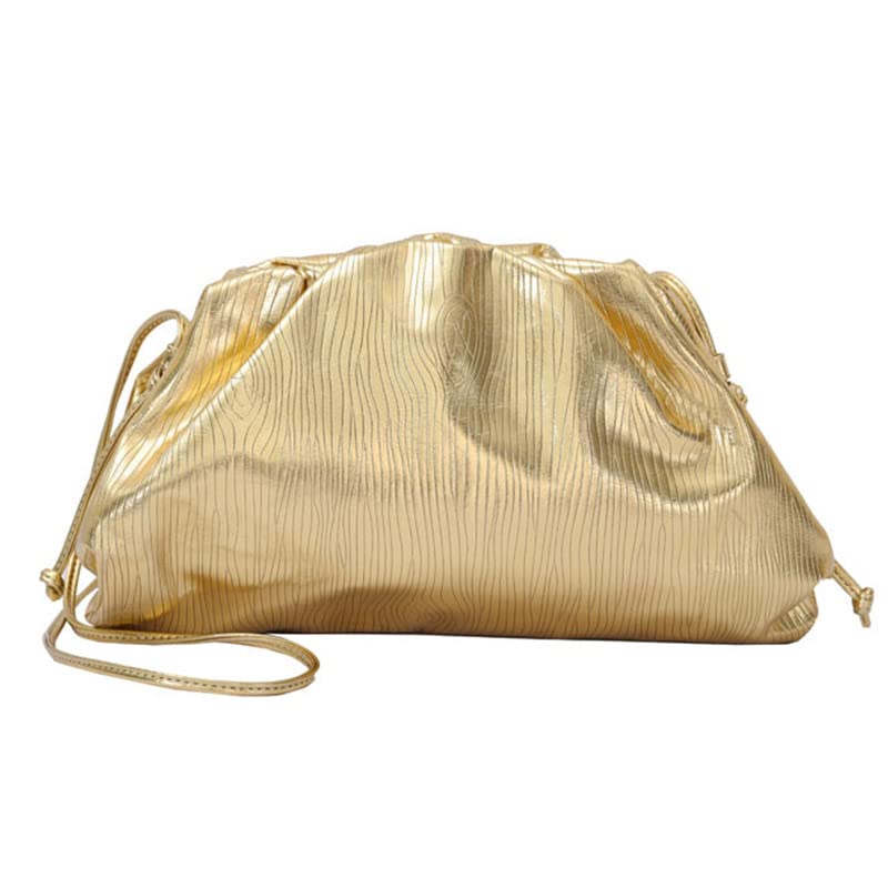 Sparkly Women's Crossbody Bag - Large Dumpling Evening Purse with Drawstring Strap, Shoulder Bag for Party, Wedding & Night Out