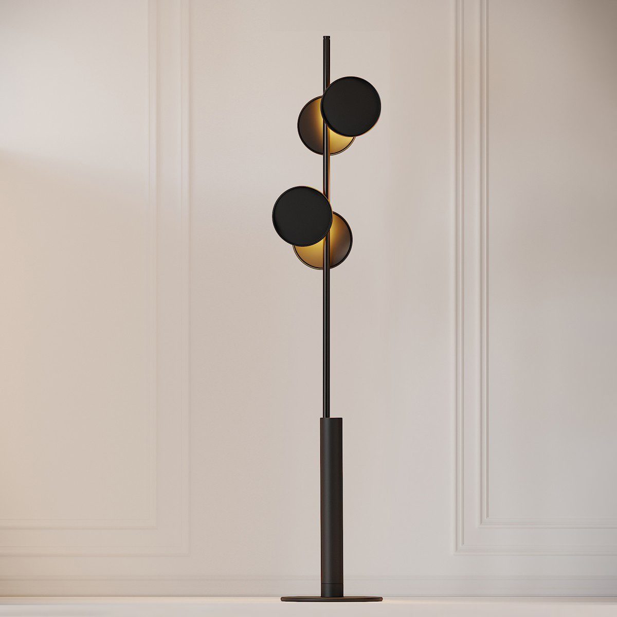 Axis Modular Floor Lamp - Adjustable Modern LED Standing Light for Living Room, Bedroom & Office - Dimmable Brightness & Flexible Design for Home Decor