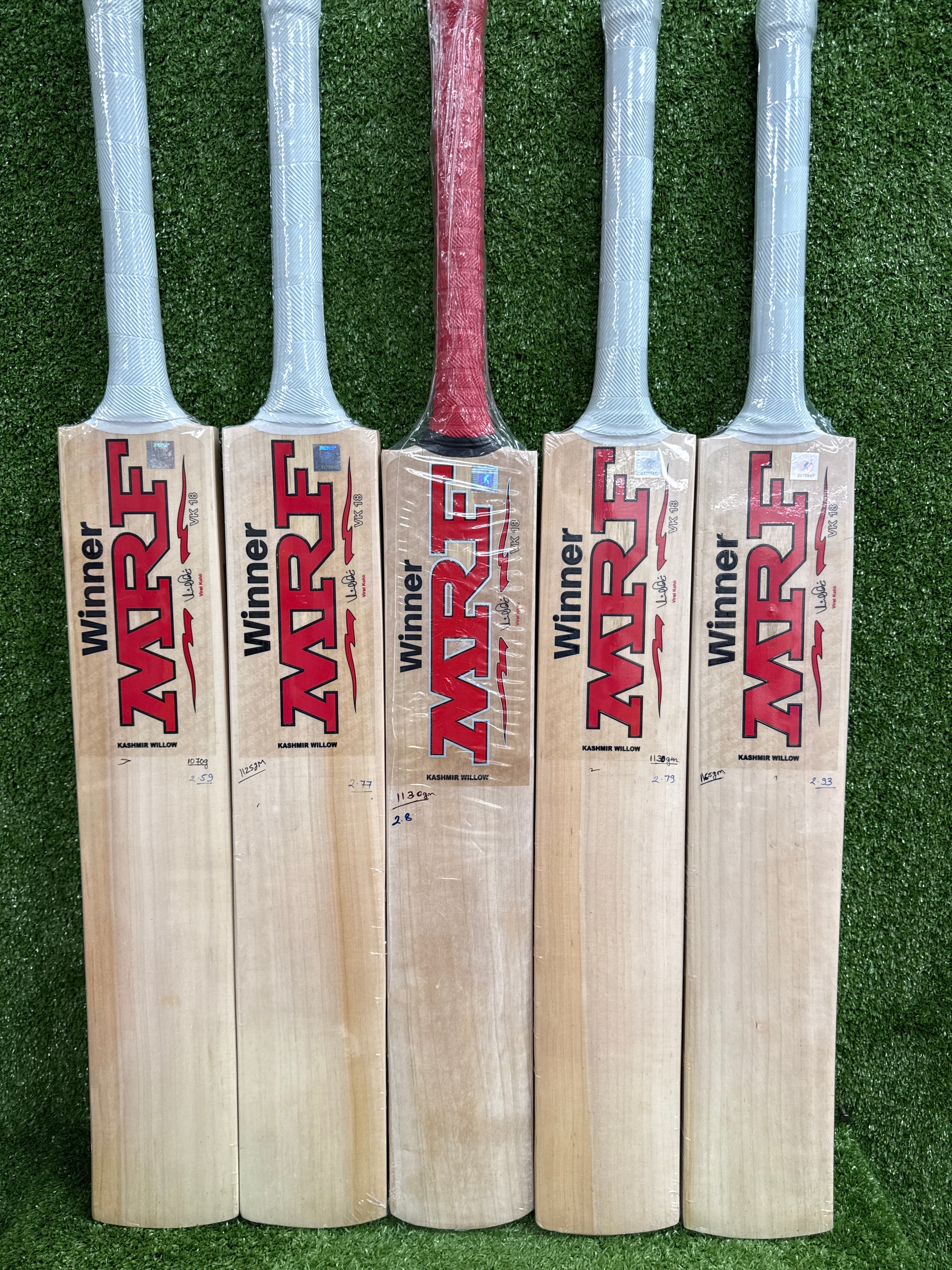 MRF Winner Kashmir Willow Cricket Bat - Lightweight & Durable for Practice & Matches - Perfect for Cricket Training, League Games & Backyard Play