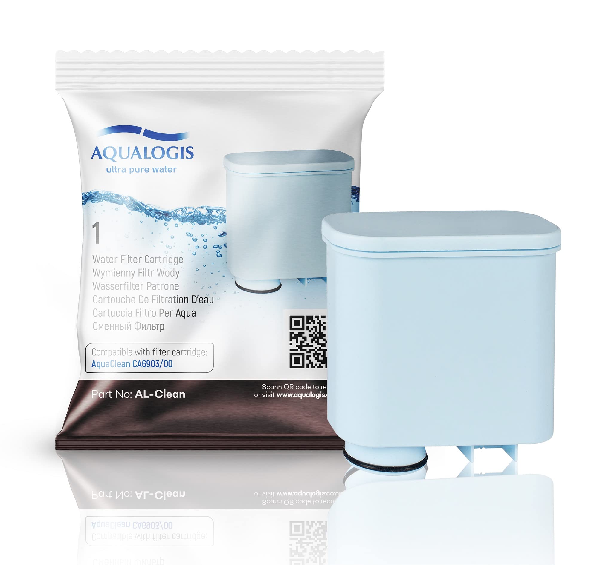 Aqualogis Al-Clean Water Filter Compatible with Saeco Philips CA6903/01 AquaClean - 3 Pack - Removes Limescale & Impurities - Perfect for Coffee Machines & Home Water Filtration Systems