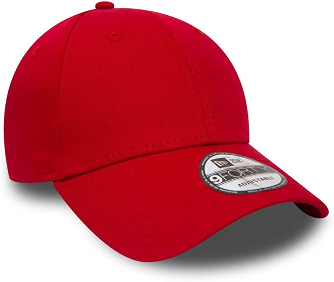 New Era 940 Adjustable Baseball Cap - Scarlet Red, One Size Fits All for Men & Women | Perfect for Baseball Games, Outdoor Sports & Casual Wear