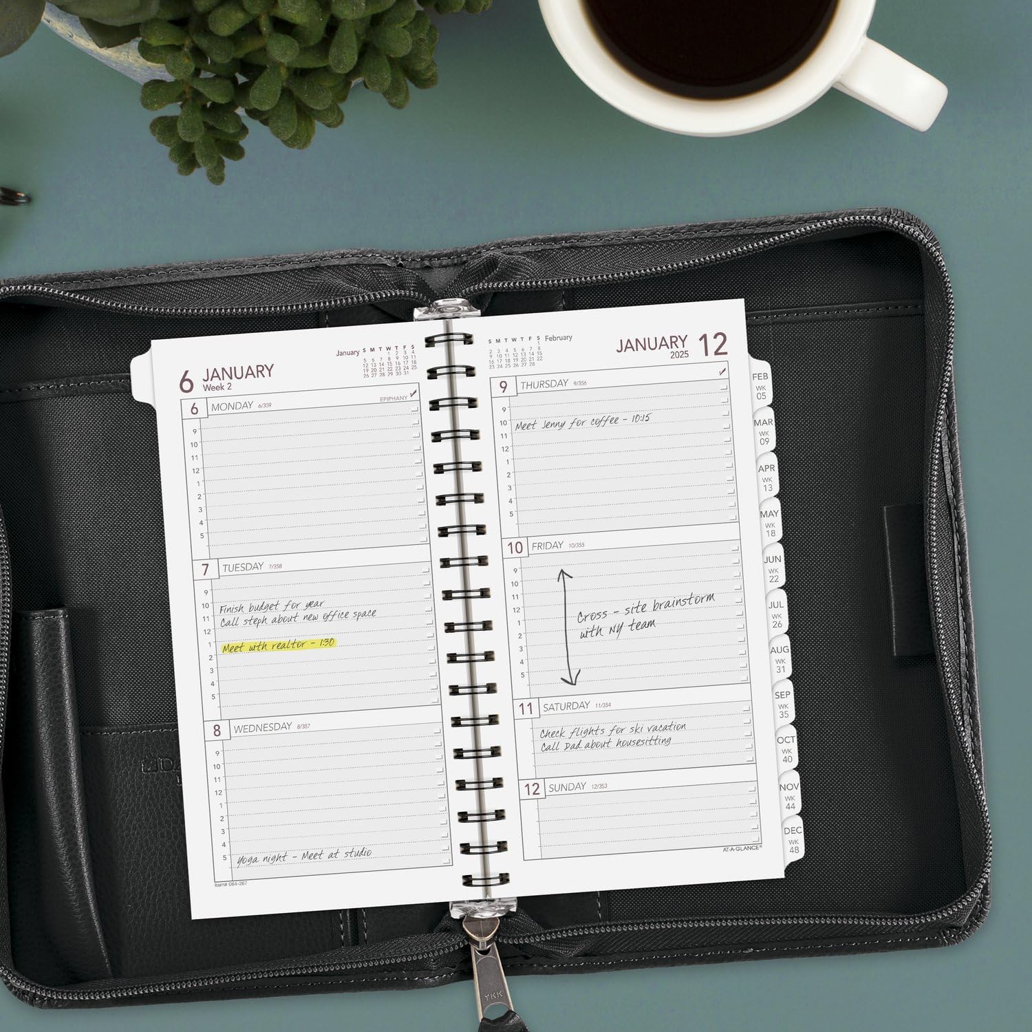 AT-A-GLANCE 2025 Weekly Planner Refill - 3.25