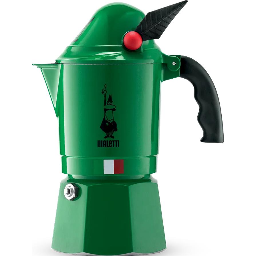 Bialetti Alpina 3 Cup Stovetop Espresso Maker - Classic Italian Coffee Maker for Home & Office - Perfect for Espresso, Latte & Cappuccino
