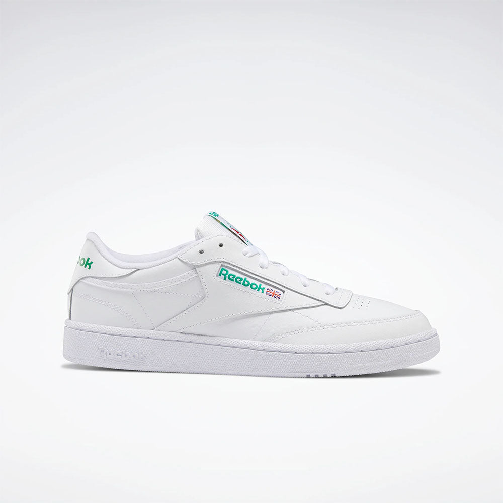 Reebok Club C 85 Vintage Sneakers for Men & Women - Classic White Leather Tennis Shoes for Casual Wear, Gym & Street Style Fashion