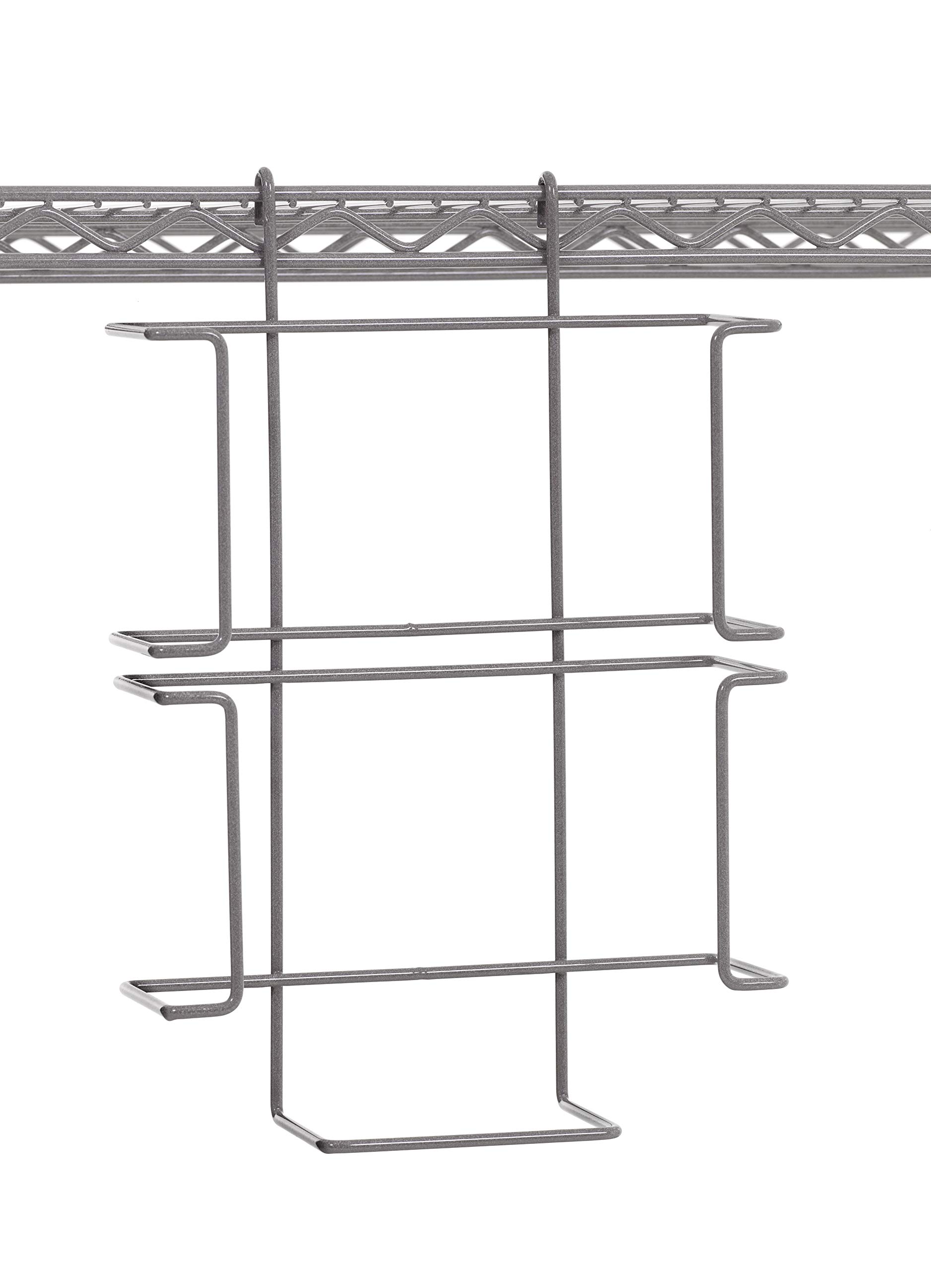 METRO GBHHK4-T Horizontal Triple Glove Box Holder - Compatible with Super Erecta Wire Shelving & SmartWall Wall Shelving - Perfect for Commercial Kitchens, Labs, and Storage Organization