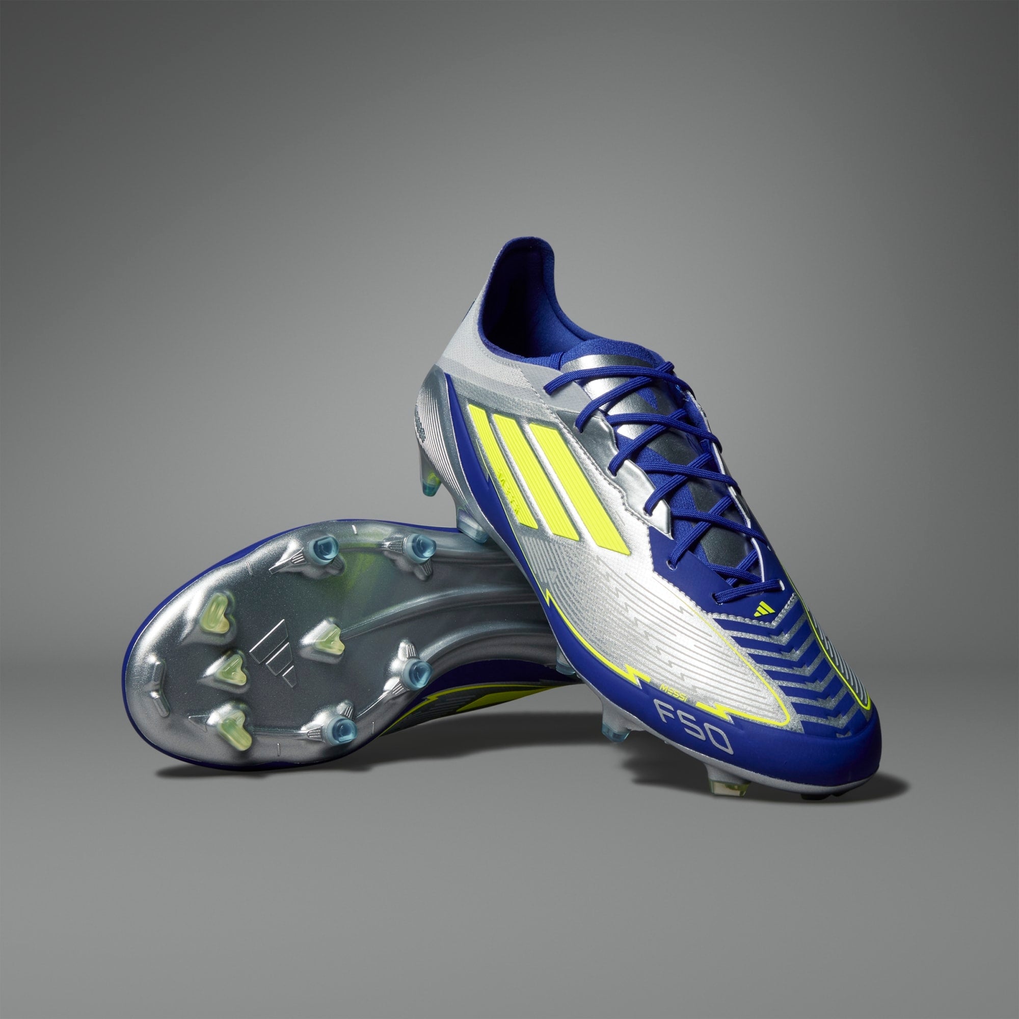 adidas F50 Elite Messi Soccer Cleats - Lightweight Football Shoes for Men, High-Performance FG/AG Studs for Turf & Grass - Perfect for Training, Matches & Outdoor Sports