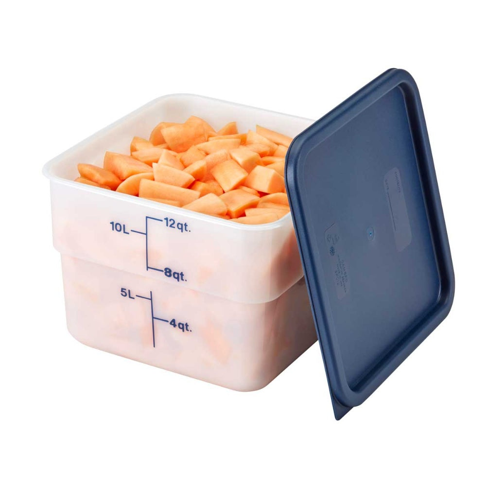 Cambro 12SFSP148 CamSquare 12 Quart Food Storage Container - BPA-Free Plastic Square Food Pan for Commercial Kitchen, Catering & Meal Prep
