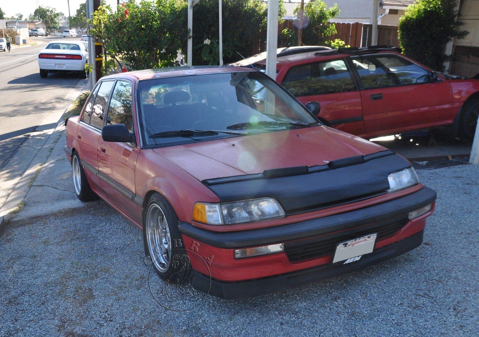 Premium Car Hood Bonnet Mask Bra Cover for 1988-1991 Honda Civic EF - Durable Protection Against Road Debris & Weather - Perfect for Daily Commuting & Car Shows