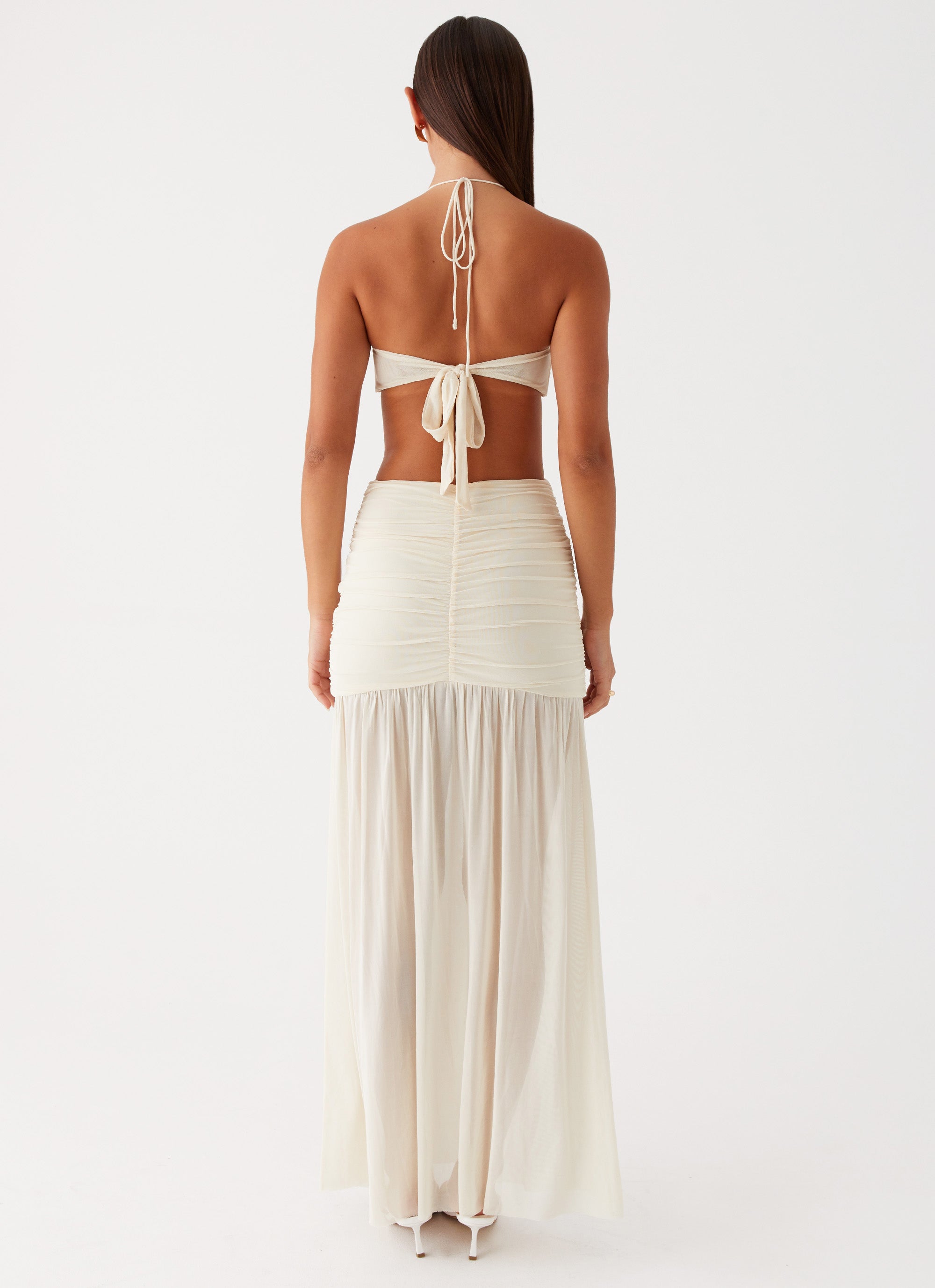 Clover Cut Out Maxi Dress - Flowy Summer Lemon Print Sundress for Women | Beach Vacation, Date Night & Outdoor Party Outfit