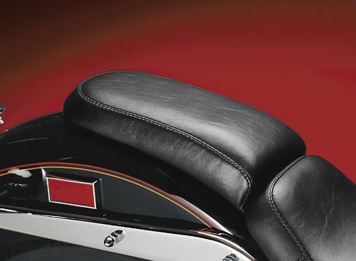 Le Pera Silhouette Solo Seat with Pillion Pad for Harley Davidson Softail 2006-2014 - Comfortable Motorcycle Seat for Cruiser Rides & Long Distance Touring