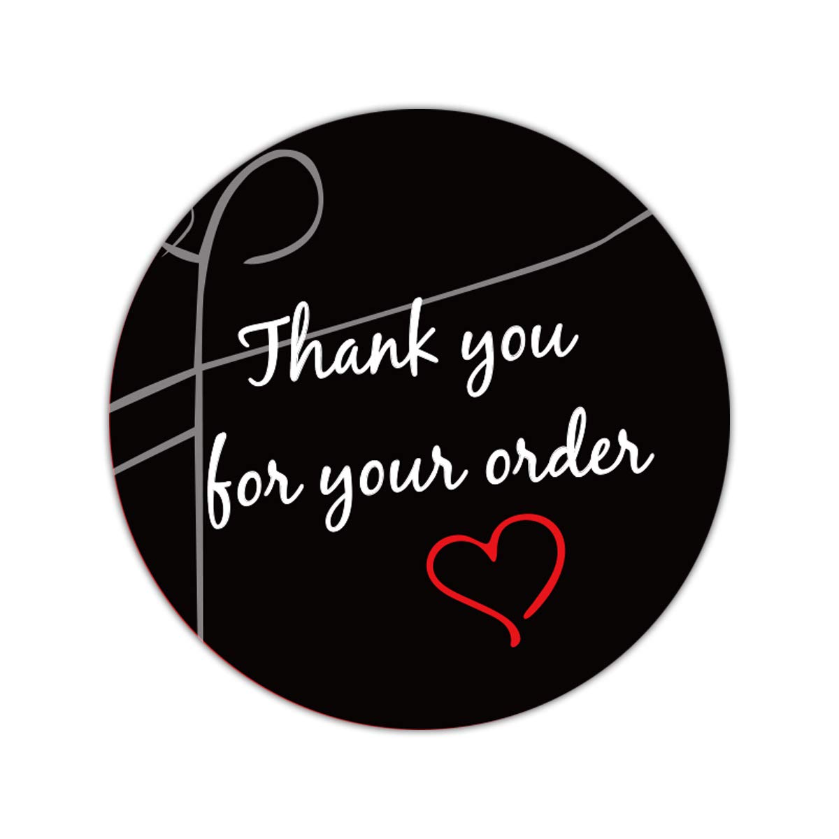 Thank You Stickers for Orders - 504 Pack 2 Inch Gift Labels for Retailers & Shops | Perfect for Bags, Boxes, Envelopes & Packaging | Express Gratitude to Customers