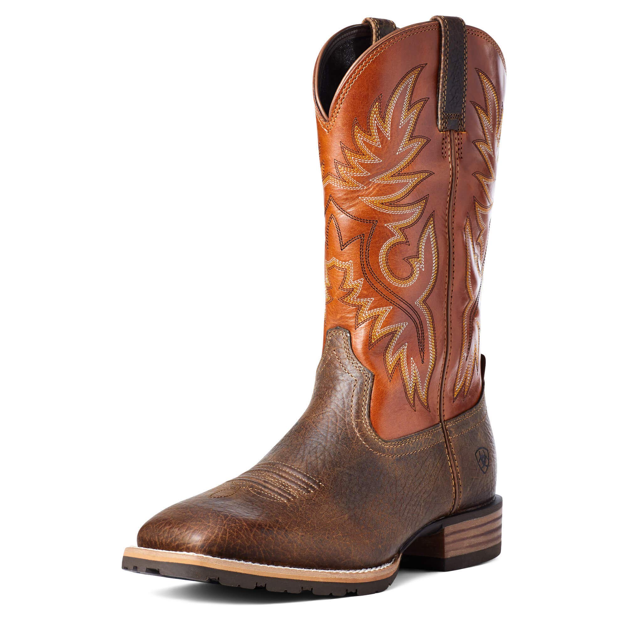 Ariat Boys' Hybrid Big Boy Western Boots - Durable Leather Riding Boots for Kids | Perfect for Horseback Riding, Ranch Work & Outdoor Adventures