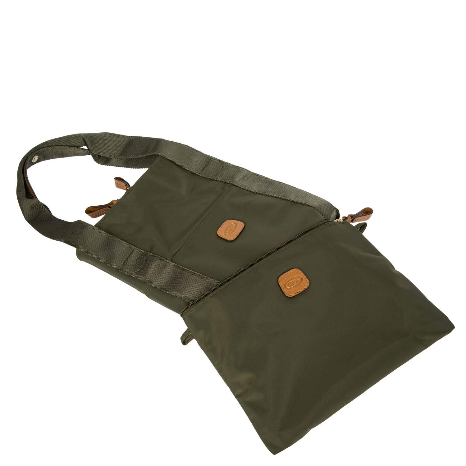 Bric's X-Bag X-Travel 2.0 Foldable Duffle Bag - 18 Inch Carry On Luggage & Overnight Travel Bag in Olive Green - Perfect for Airplane Trips, Weekend Getaways & Gym Use