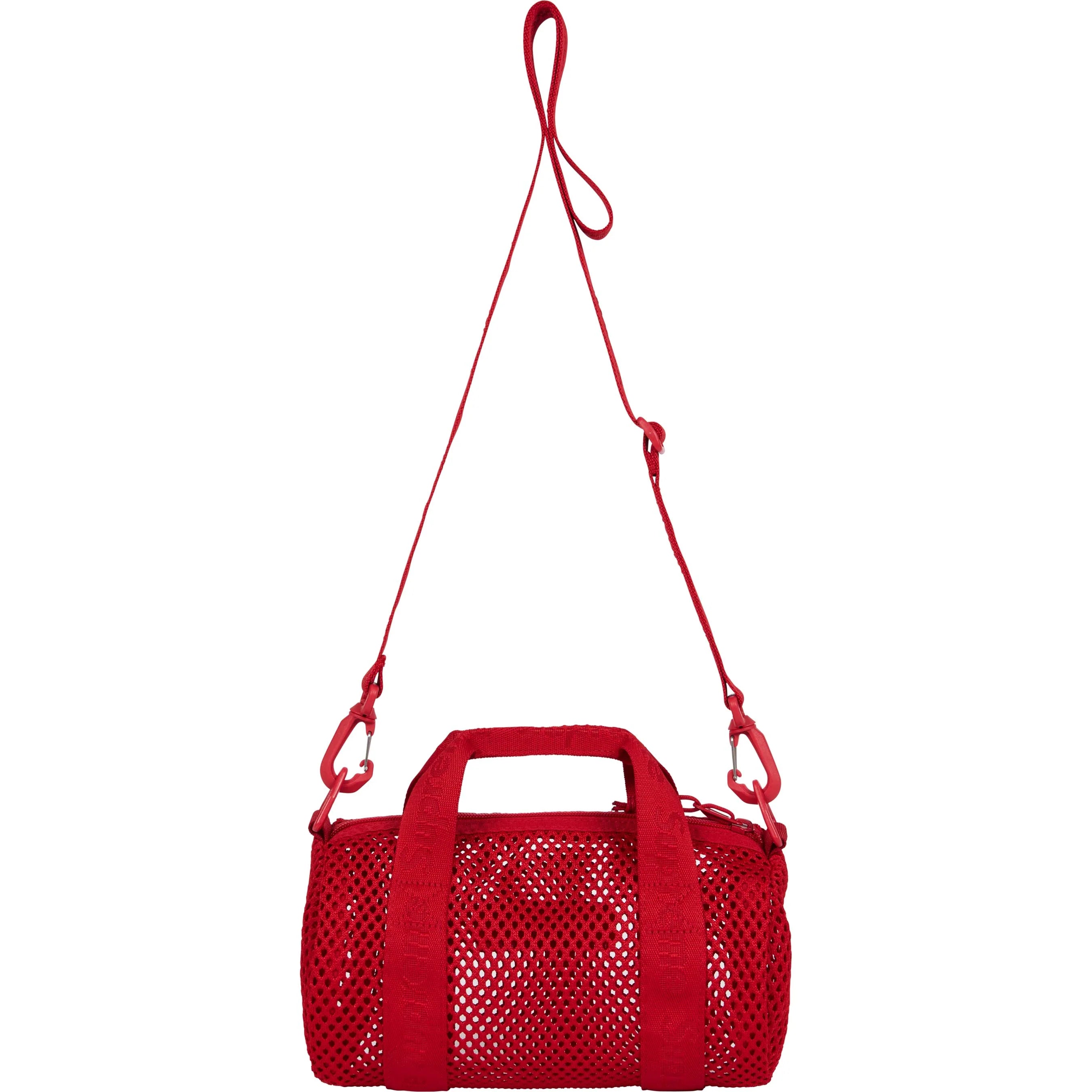 SUPREME 25SS Mesh Mini Duffle Bag - Lightweight Waterproof Gym Bag for Travel, Sports & Workout - Perfect for Gym, Beach & Weekend Getaways