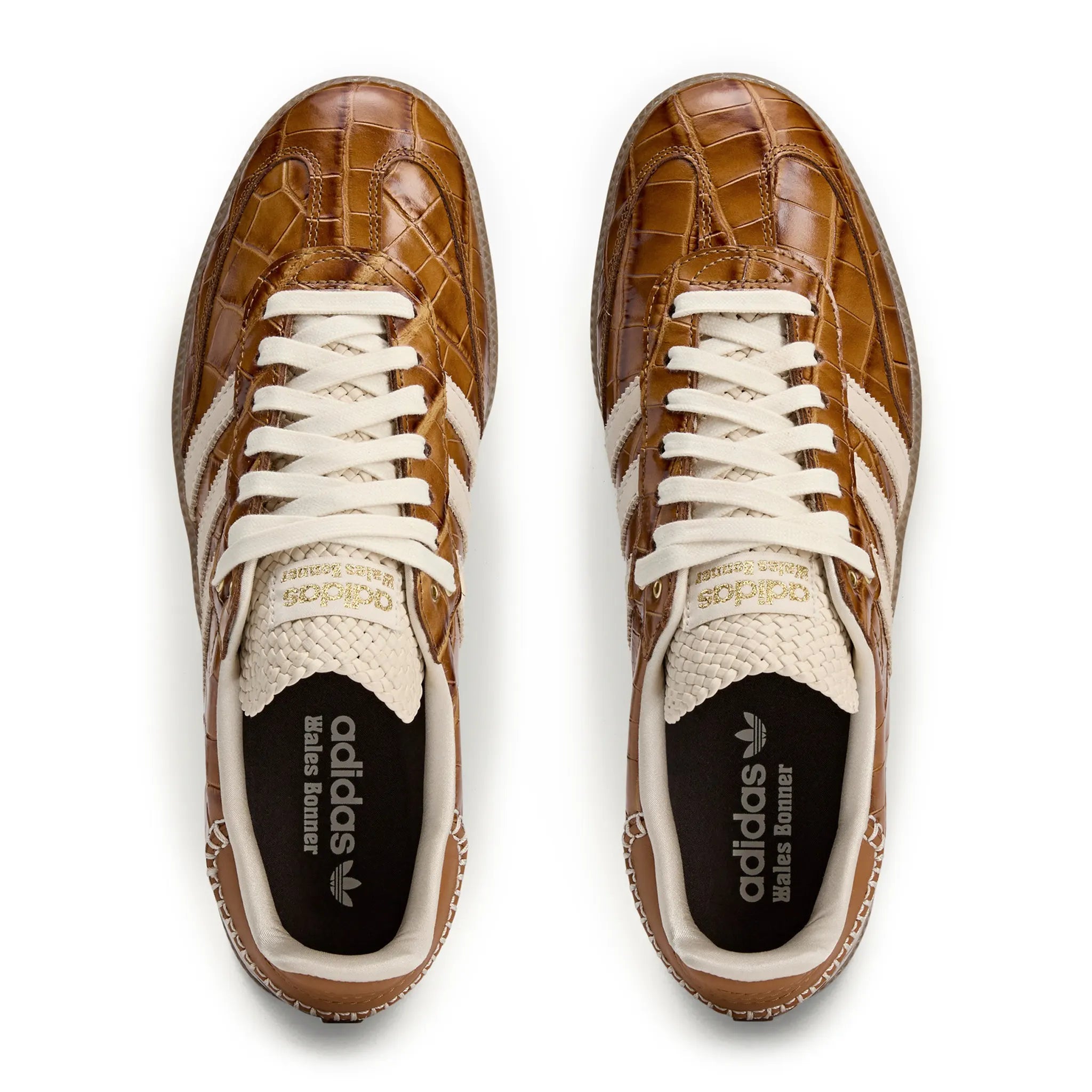Adidas Samba Wales Bonner Brown Crocodile Leather Sneakers - Stylish & Comfortable for Casual Wear, Street Style & Everyday Fashion