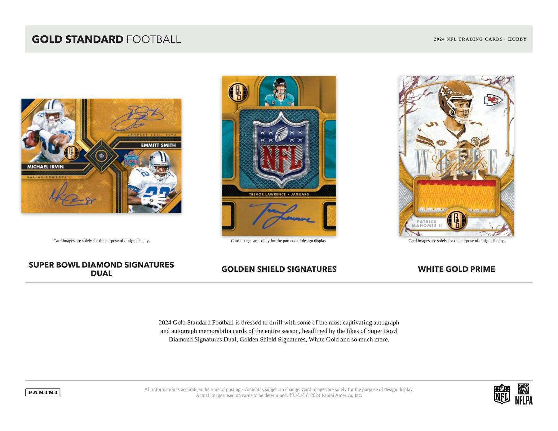 2024 Panini Gold Standard Football Hobby Box - Premium NFL Trading Cards Collection for Collectors & Investors | Perfect for Sports Memorabilia Enthusiasts & Fantasy Football Fans