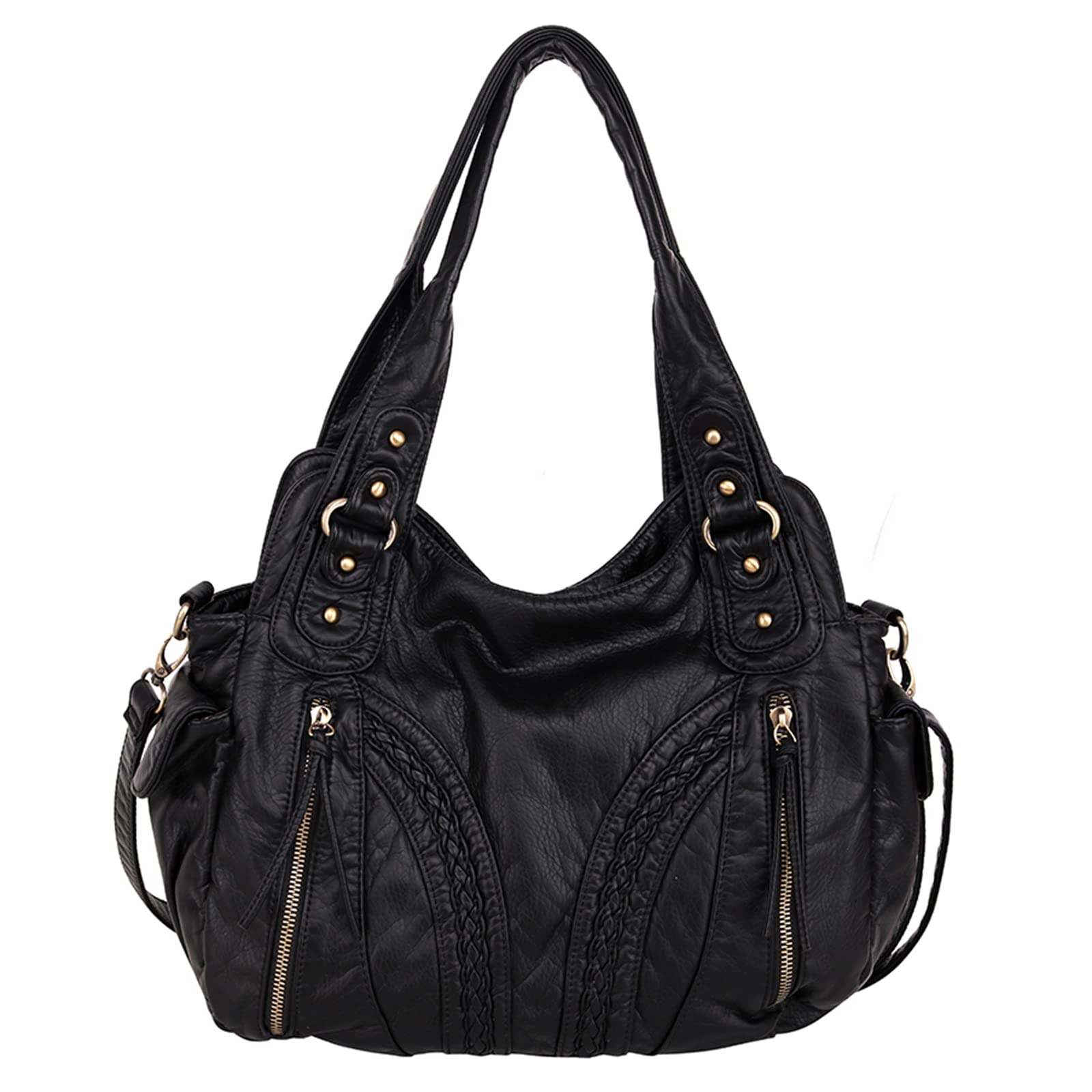 Montana West Leather Crossbody Bag for Women - Concealed Carry Purse for Daily Use