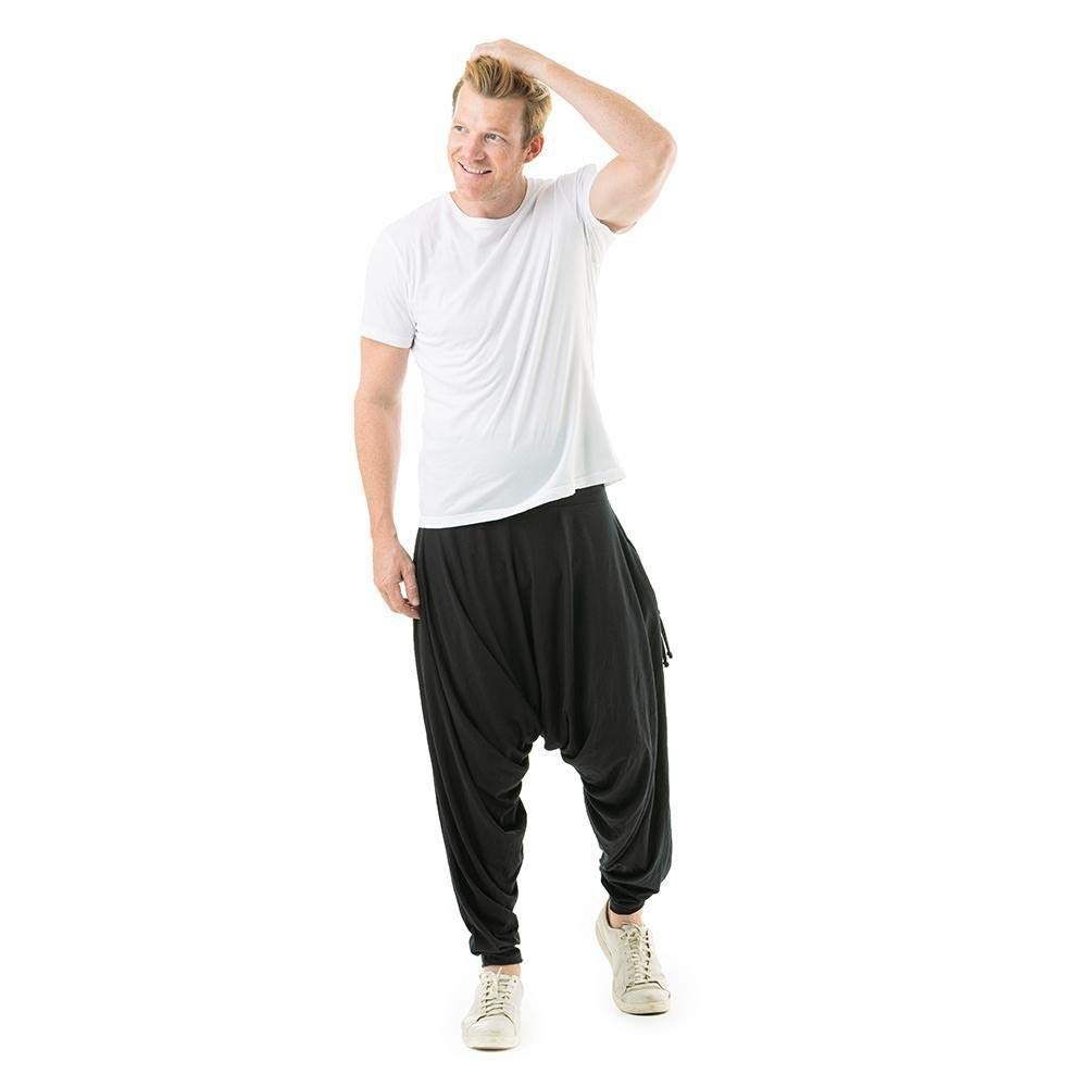 Buddha Pants San Francisco Harem Pants for Women with Pockets - Soft Cotton Boho Pants - Breathable Bamboo Yoga Pants - Perfect for Beach, Yoga, Meditation & Lounge Wear