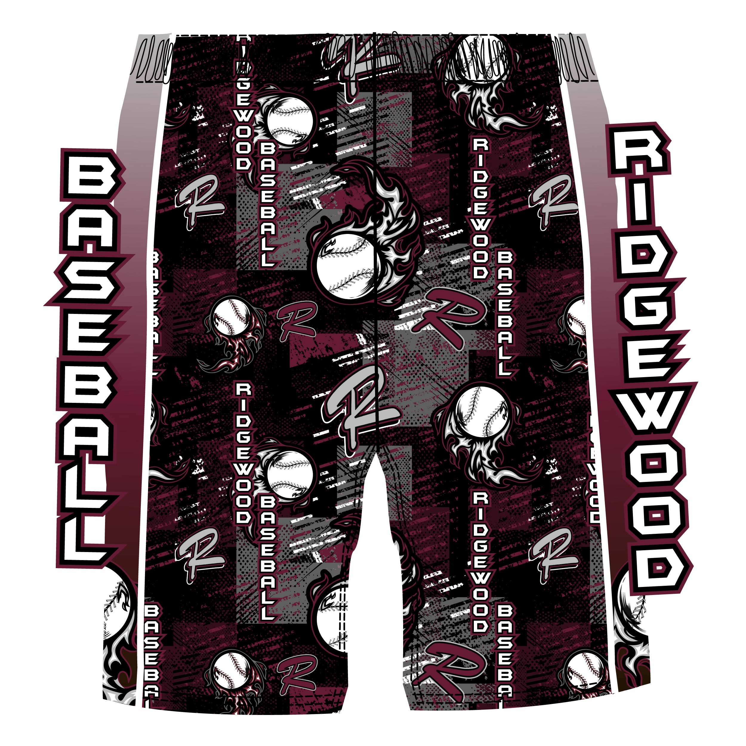 Ridgewood Baseball Shorts for Boys & Men - Comfortable Athletic Shorts for Baseball, Training, and Casual Wear