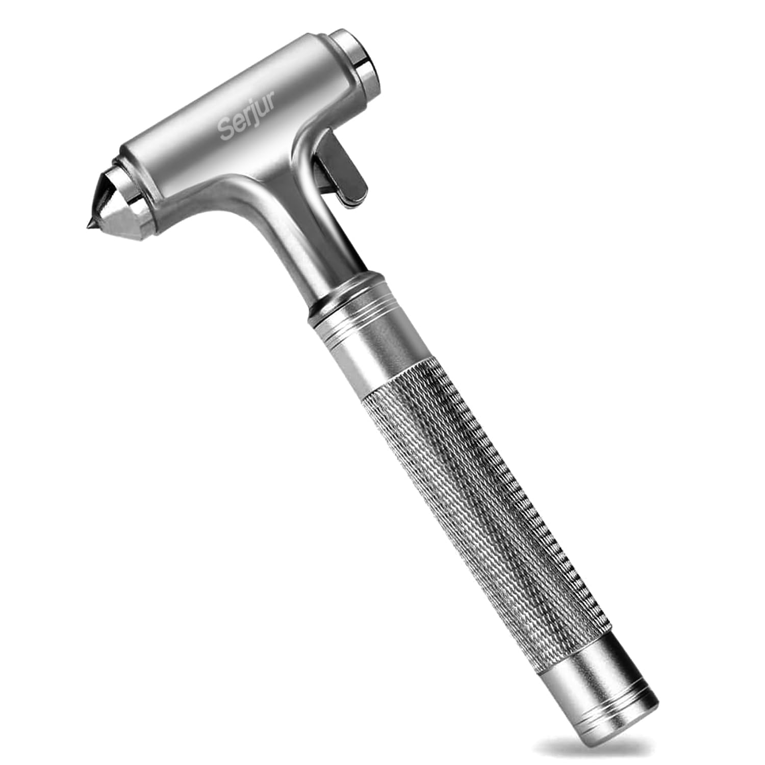 3-in-1 All Metal Emergency Car Hammer with Window Breaker & Seatbelt Cutter - Heavy Duty Aluminum Alloy Safety Tool for Vehicle Escape - Perfect for Car Emergency Kits, Roadside Safety & Survival Gear