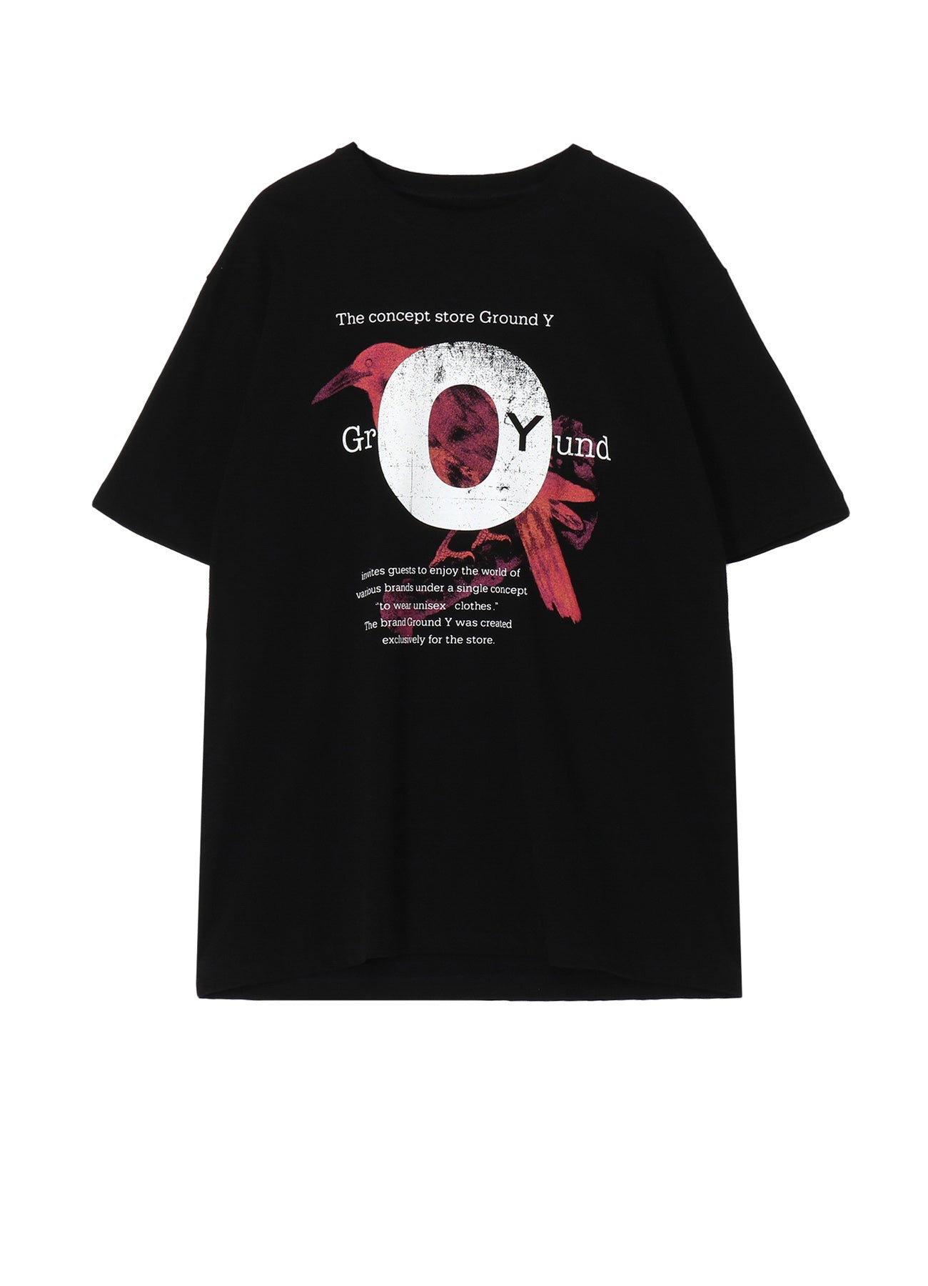 Soft Cotton Jersey Crow Print T-Shirt for Men & Women - Comfortable Casual Wear for Everyday Outfits & Street Style