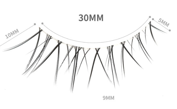 Natural Cross Nude Makeup Half Cut False Eyelashes - Soft & Lightweight Lashes for Women | Perfect for Daily Wear, Parties & Special Occasions